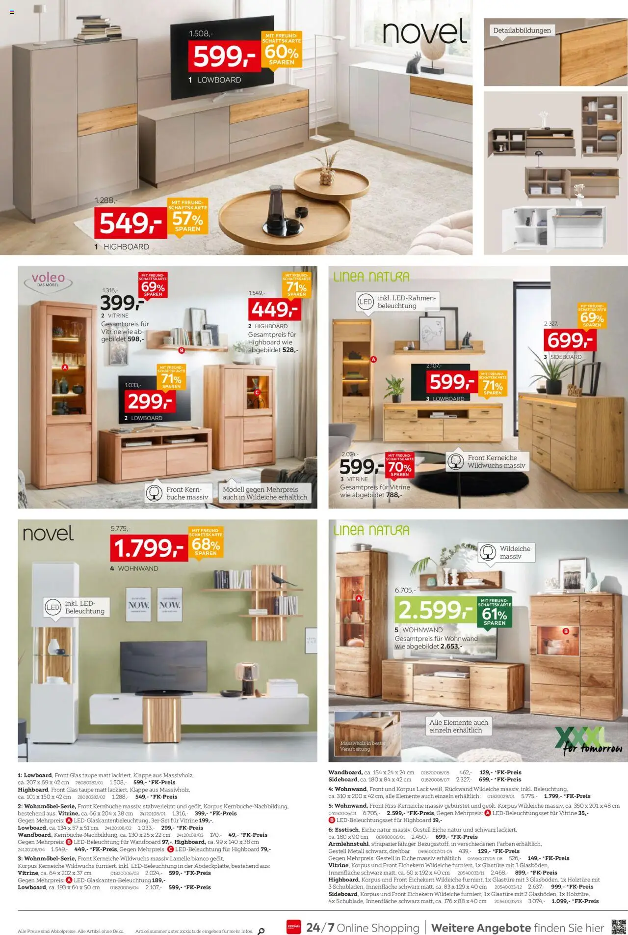 XXXL Lutz Prospekt 	 - gültig ab dem 21.07.2025 | Seite: 12 | Produkte: Sideboard, Wohnwand, Wandboard, Vitrine