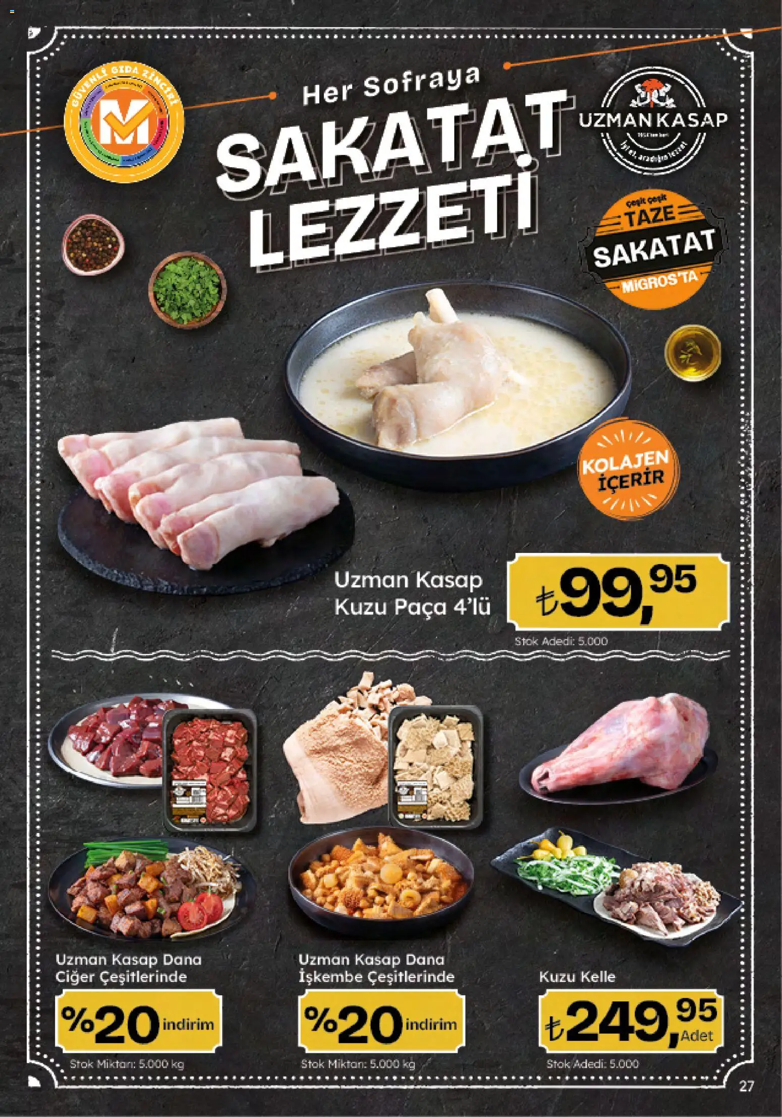 Migros Katalog - 5M Migroskop Dijital - 12.03.2026 tarihinden itibaren geçerlidir | Sayfa: 27 | Ürünler: Ciğer, Sakatat