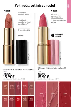 Oriflame-mainoslehti voimassa 10.12.2025 alkaen | Sivu: 63 | Tuotteet: Huulipuna