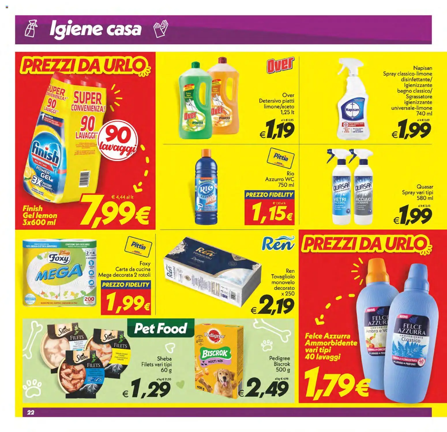 Volantino SuperConveniente del 04.11.2025 | Pagina: 22 | Prodotti: Ammorbidente, Sgrassatore, WC, Bagno