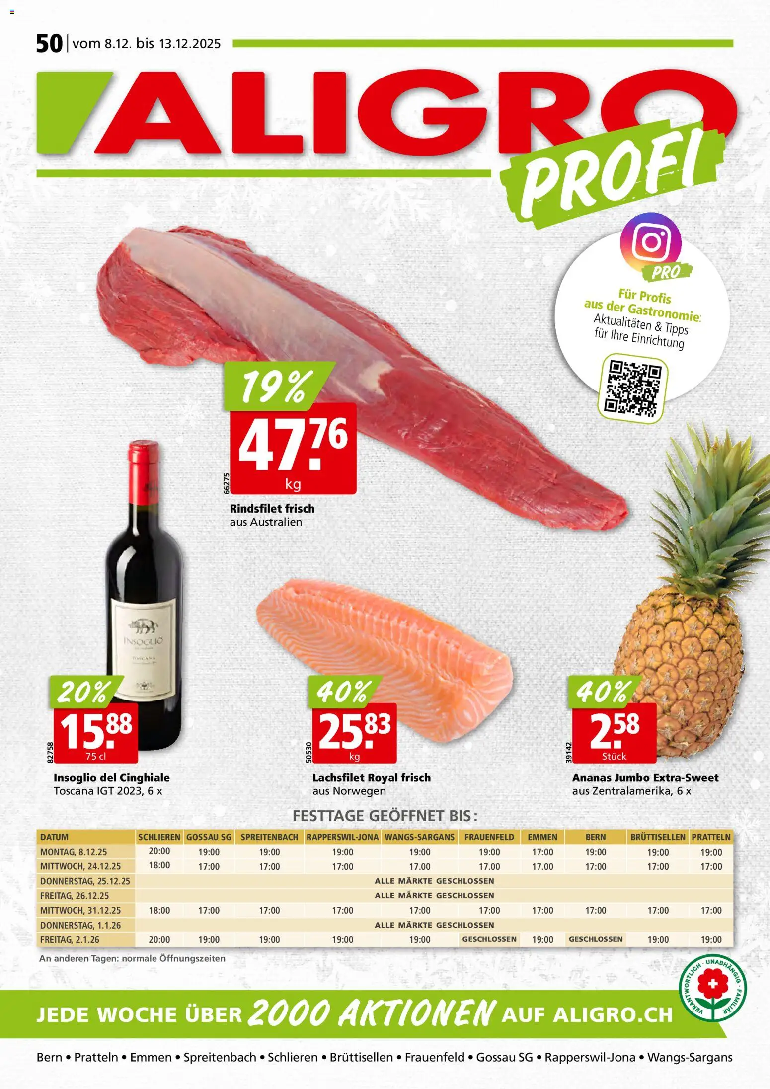 Aligro Aktionen – gültig ab 08.12.2025 | Seite: 1 | Produkte: Ananas