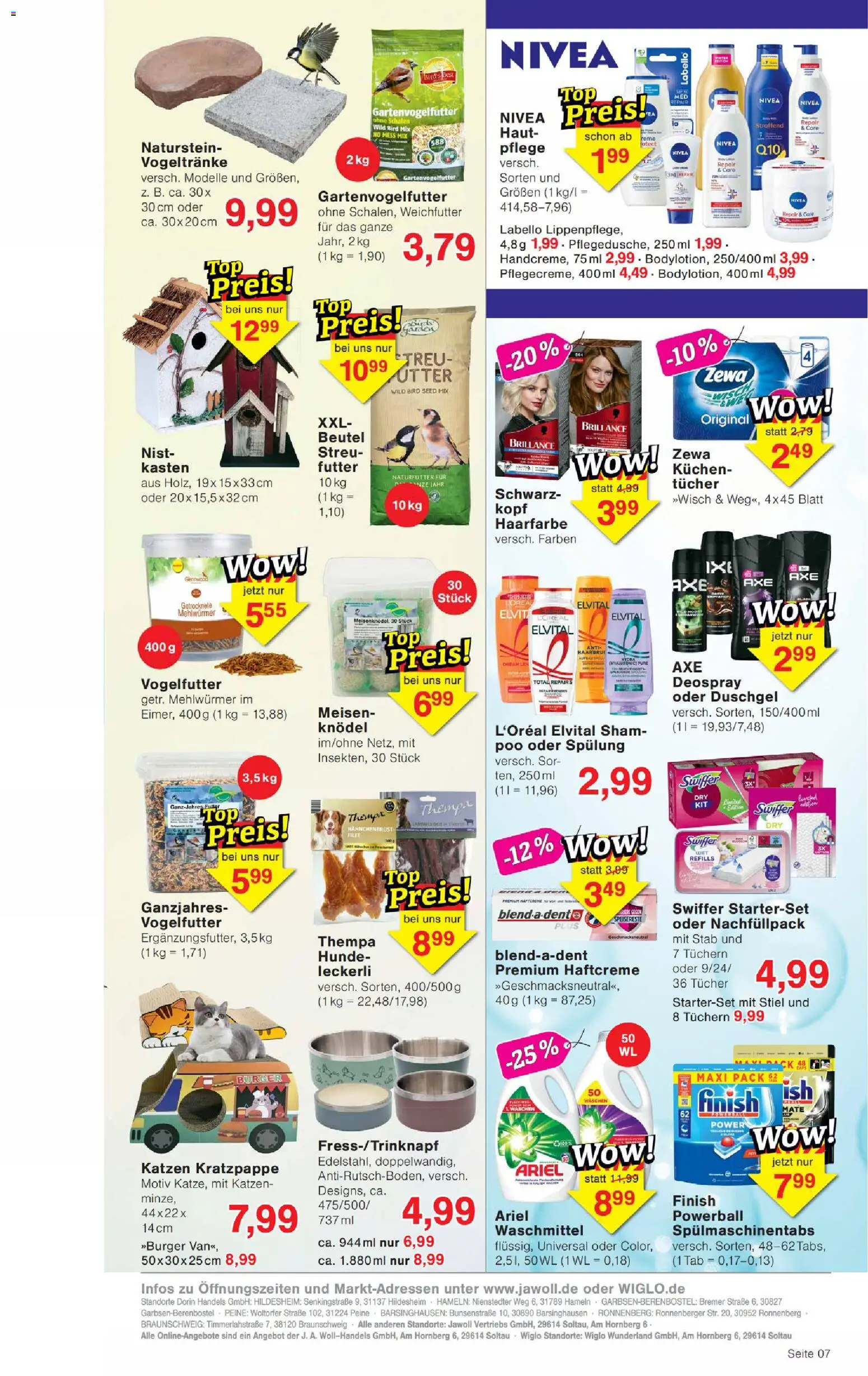 Wiglo Wunderland Prospekt – gültig ab 09.03.2026 | Seite: 11 | Produkte: Finish, Waschmittel, Spülmaschinentabs, Deospray