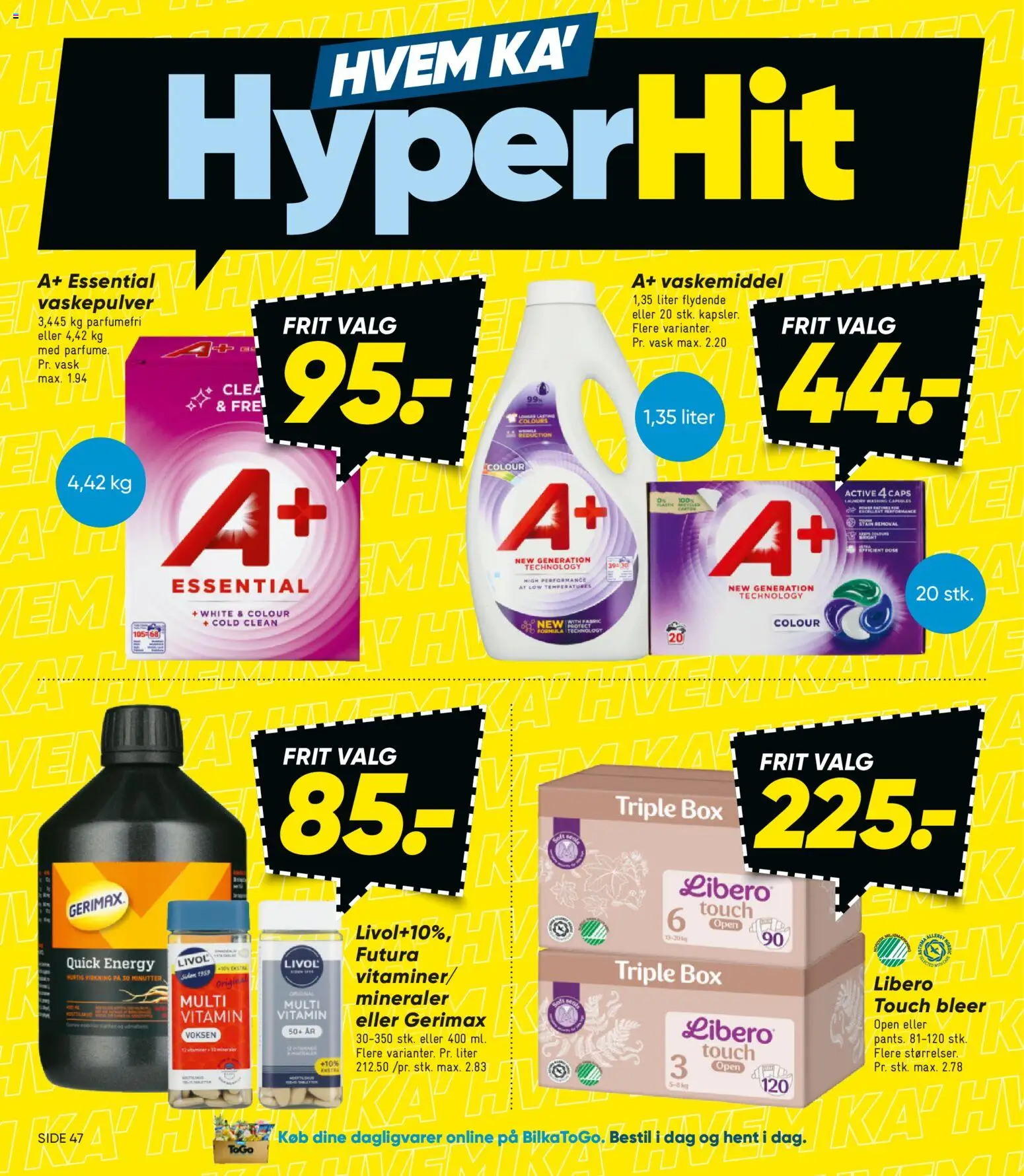 Bilka tilbudsavis – gyldig fra 01.01.2026 | Side: 10 | Produkter: Vaskepulver, Caps