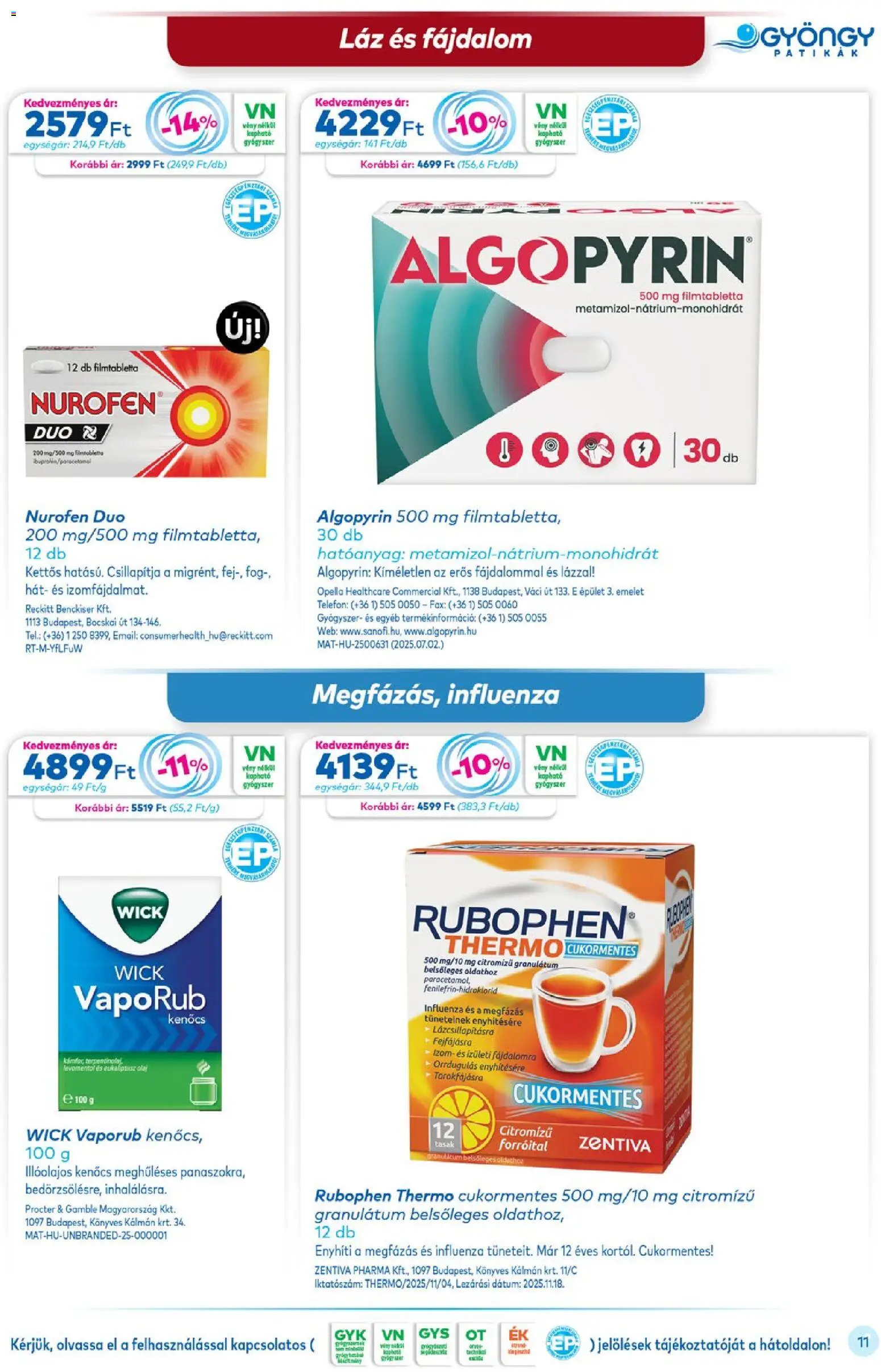 Gyöngy Patikák akciós ujság - amely érvényes a következő dátumtól: 01.02.2026 | Oldal: 11 | Termékek: Olaj