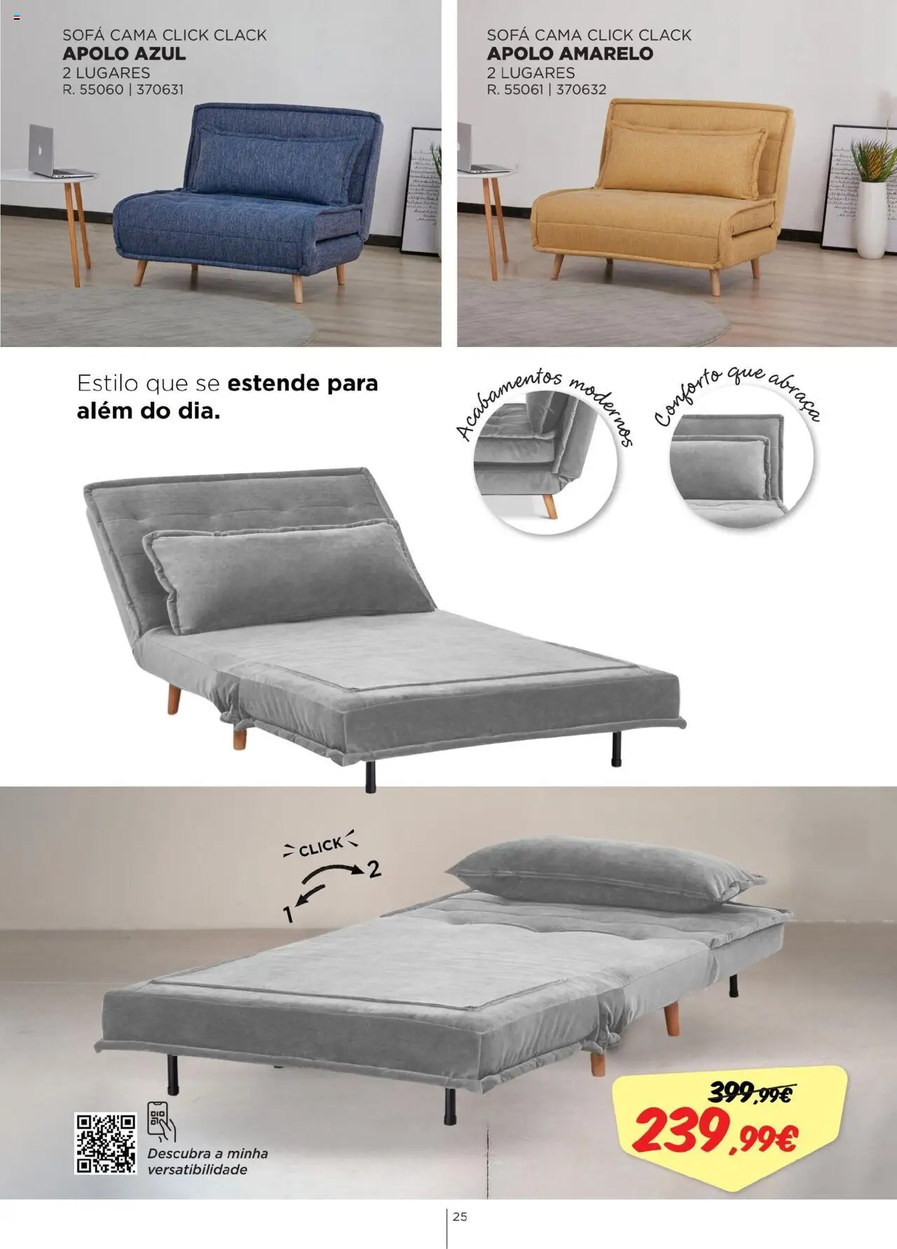 Espaço Casa - Catálogo Kaliási - Sofás Camas │ válido de 21.07.2025 | Página: 25 | Produtos: Cama, Sofá