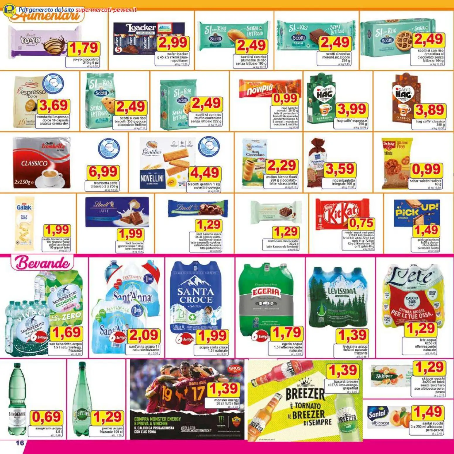 Volantino Pewex del 27.12.2025 | Pagina: 16 | Prodotti: Salatini, Cioccolato, Nocciole, Muffin