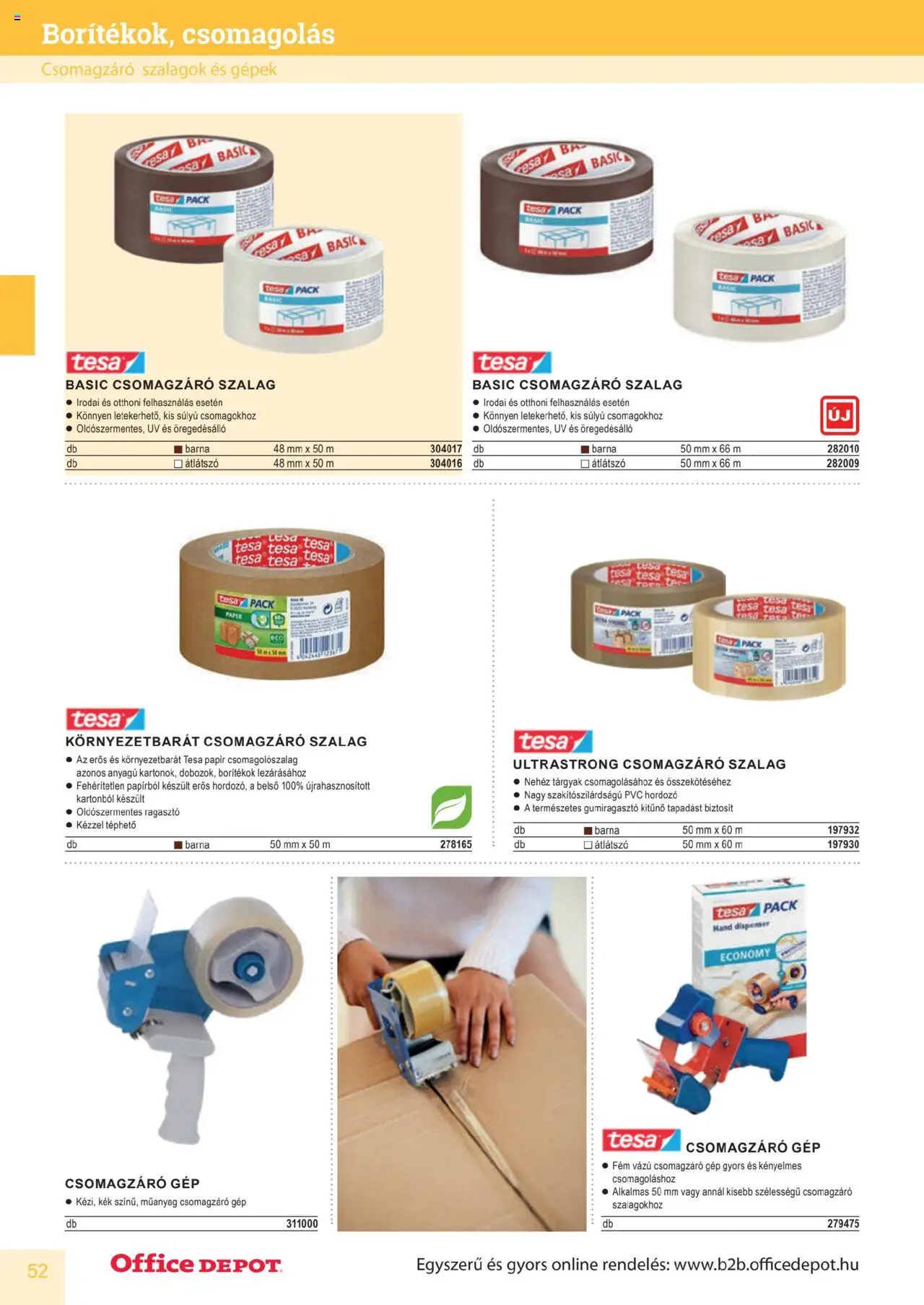 Office Depot akciós ujság - amely érvényes a következő dátumtól: 10.04.2025 | Oldal: 52 | Termékek: Ragasztó