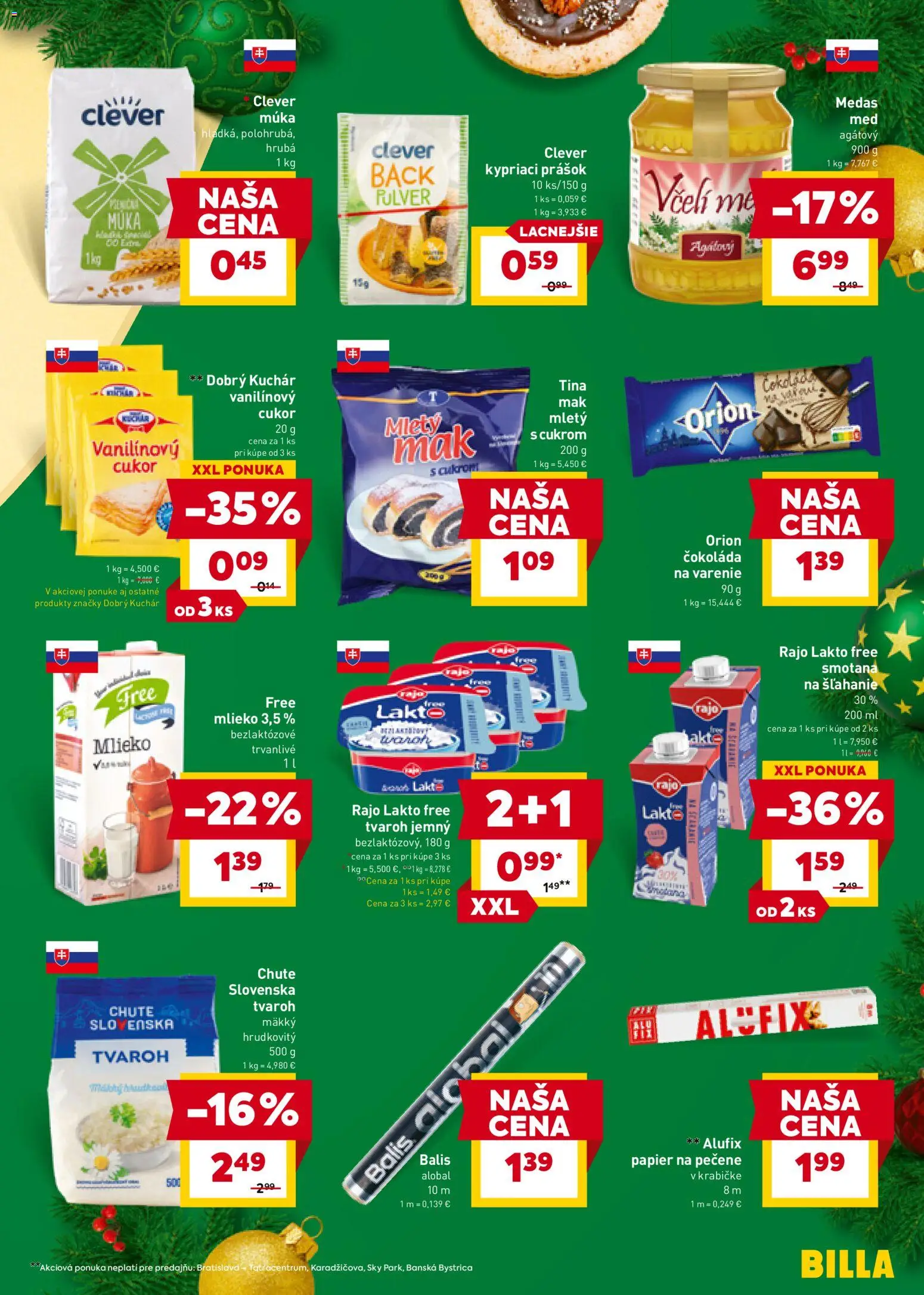Nové Billa akcie – leták je platný od 17.12.2025 | Strana: 11 | Produkty: Mlieko, Smotana, Čokoláda, Smotana na šľahanie