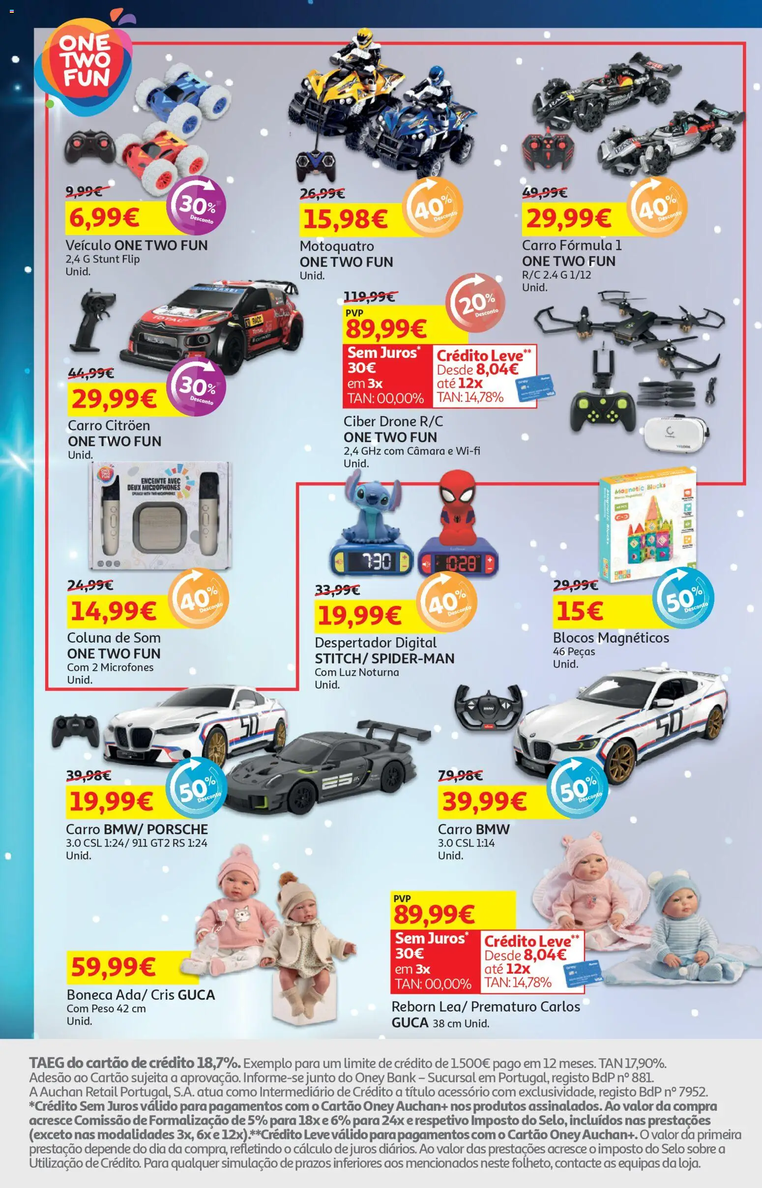 Auchan - Presentes │ válido de 18.11.2025 | Página: 8 | Produtos: Despertador, Drone