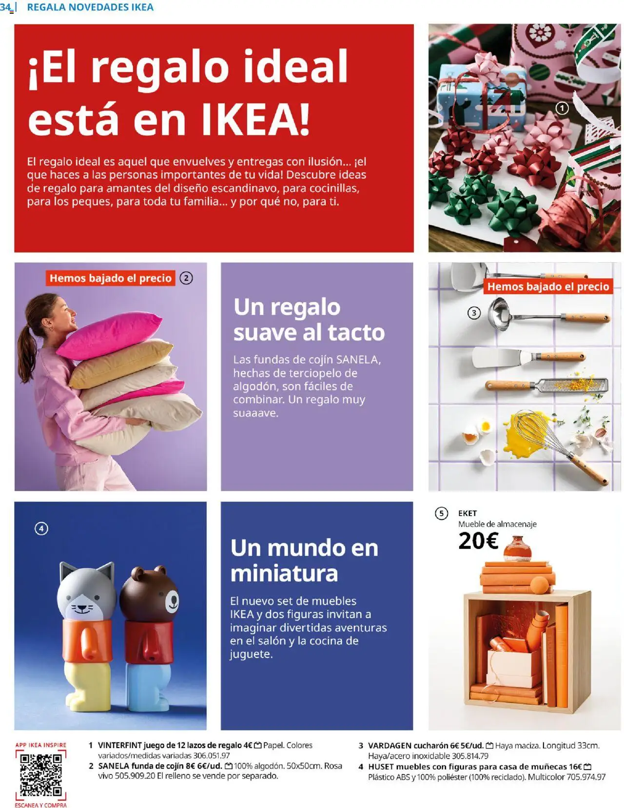Catálogo IKEA Family │ válido desde el 01.10.2025 | Página: 34 | Productos: Casa de muñecas, Funda, Cocina, Almacenaje