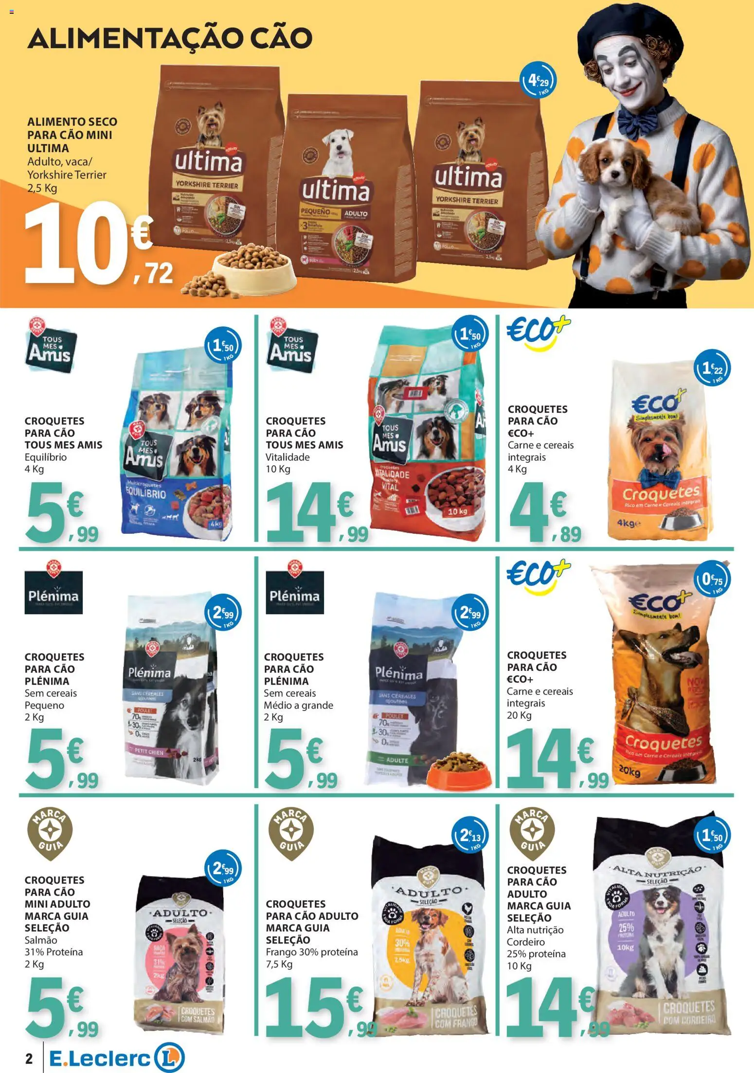 E.Leclerc Animal │ válido de 27.01.2026 | Página: 2 | Produtos: Frango, Salmão, Carne, Cereais