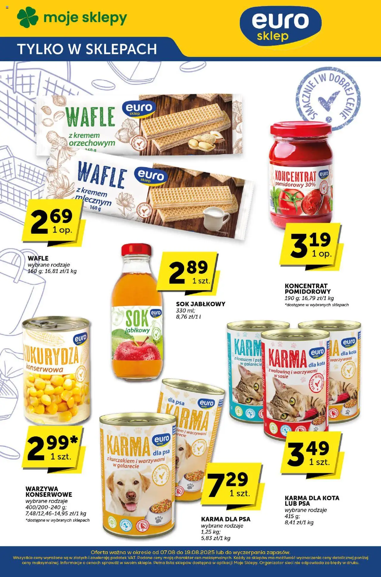 Groszek Gazetka - Katalog od 07.08.2025 | Strona: 31 | Produkty: Wafle, Sok jabłkowy, Kukurydza, Karma dla psa