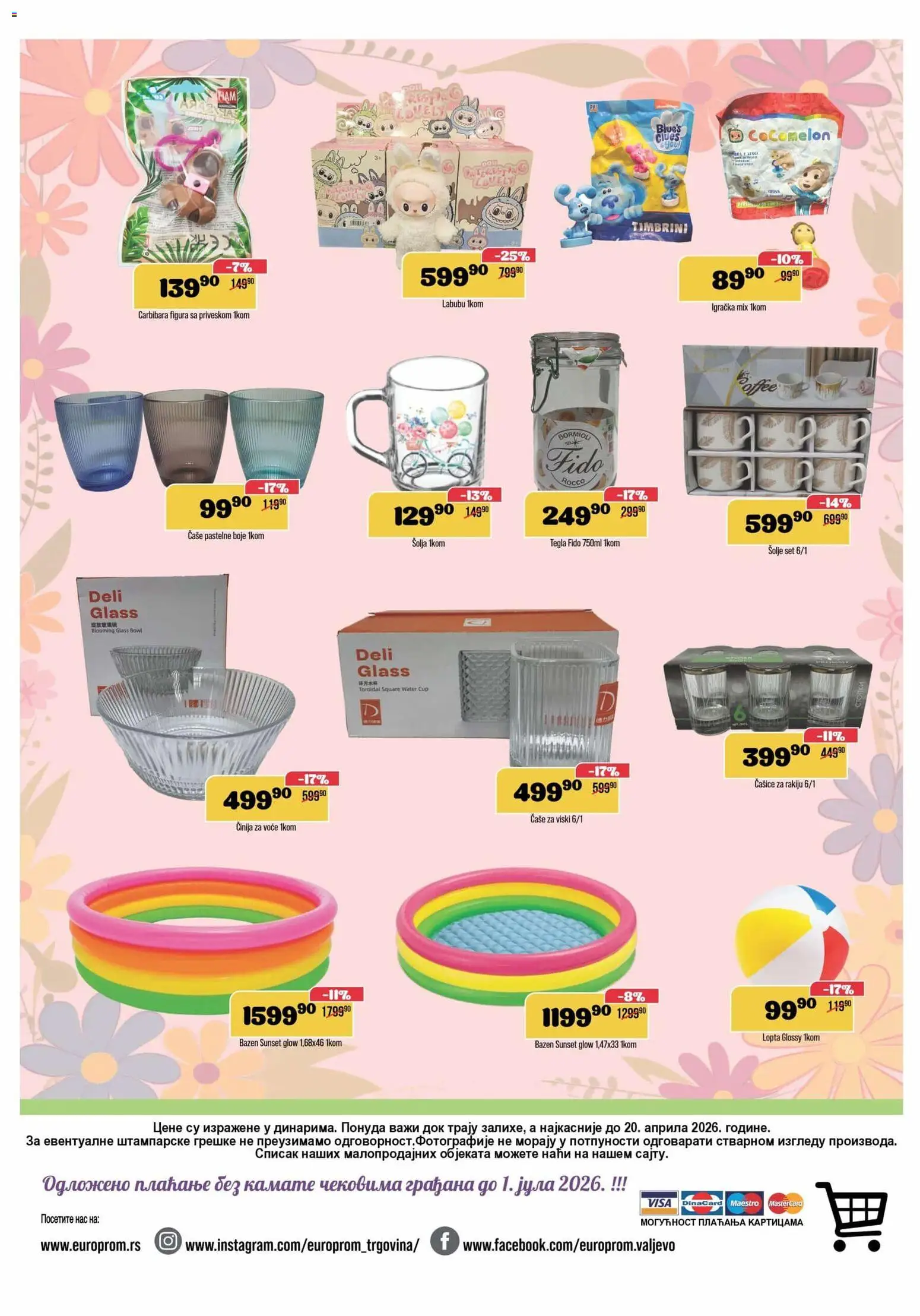 Europrom katalog - važi od 08.04.2026 | Strana: 12 | Proizvode: Lopta, Viski, Šolja, Tegla