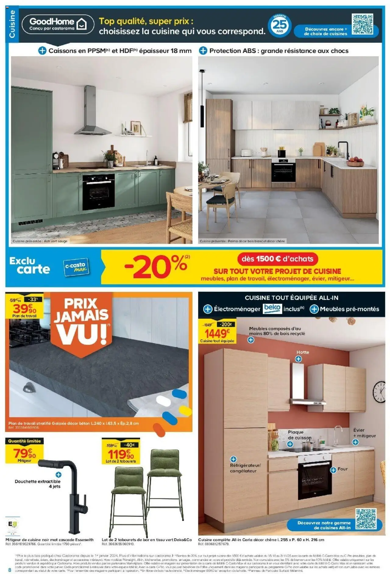 {H1} | Page: 8 | Produits: Congélateur, Four, Mitigeur de cuisine