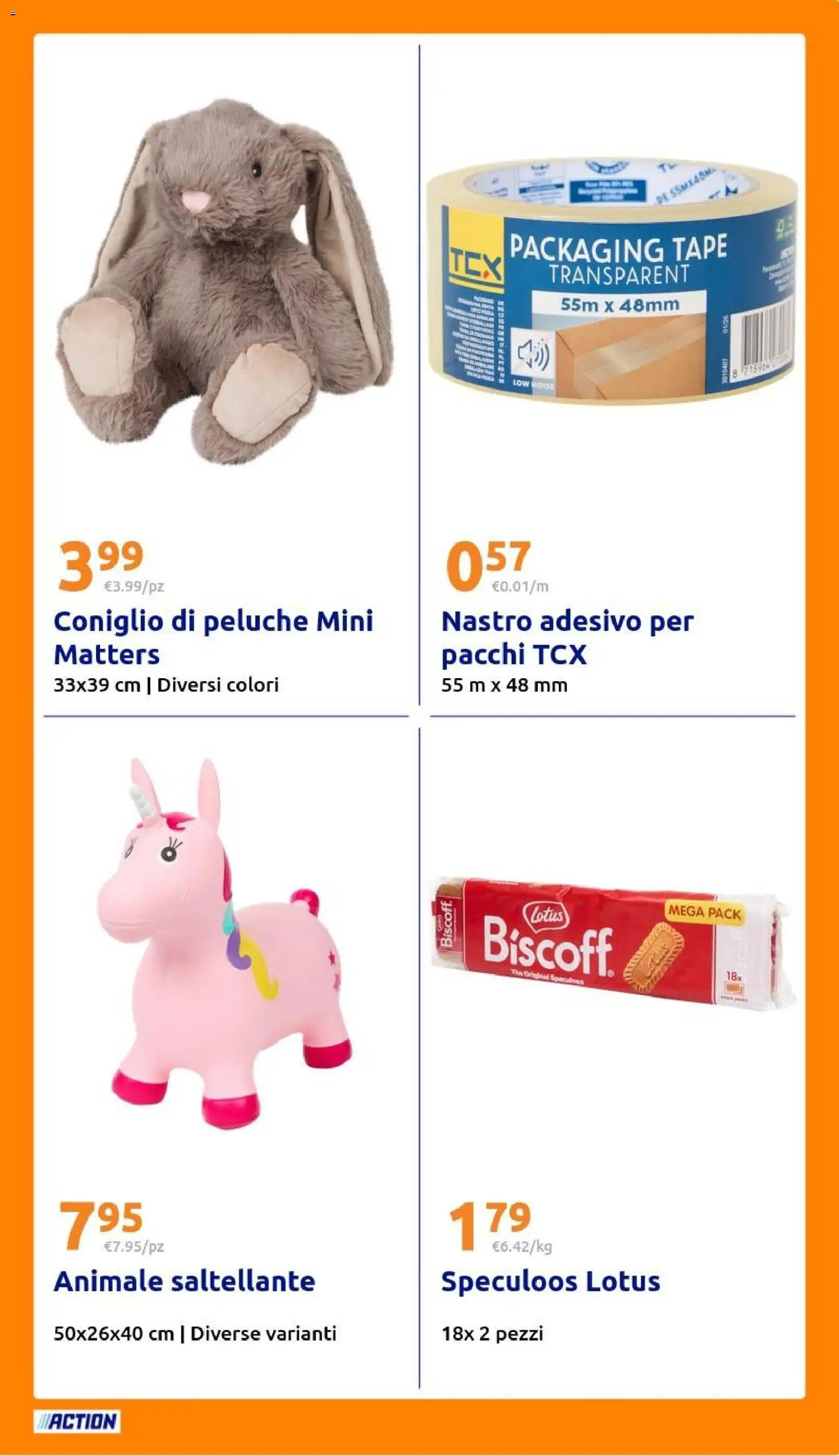 Volantino Action del 18.03.2026 | Pagina: 25 | Prodotti: Peluche, The, Nastro adesivo