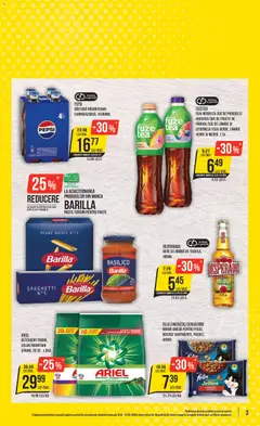 Ofertele Mega Image valabile de la 19.02.2026 | Pagină: 3 | Produse: Eğitim çantaları, Bere, Detergent, Paste