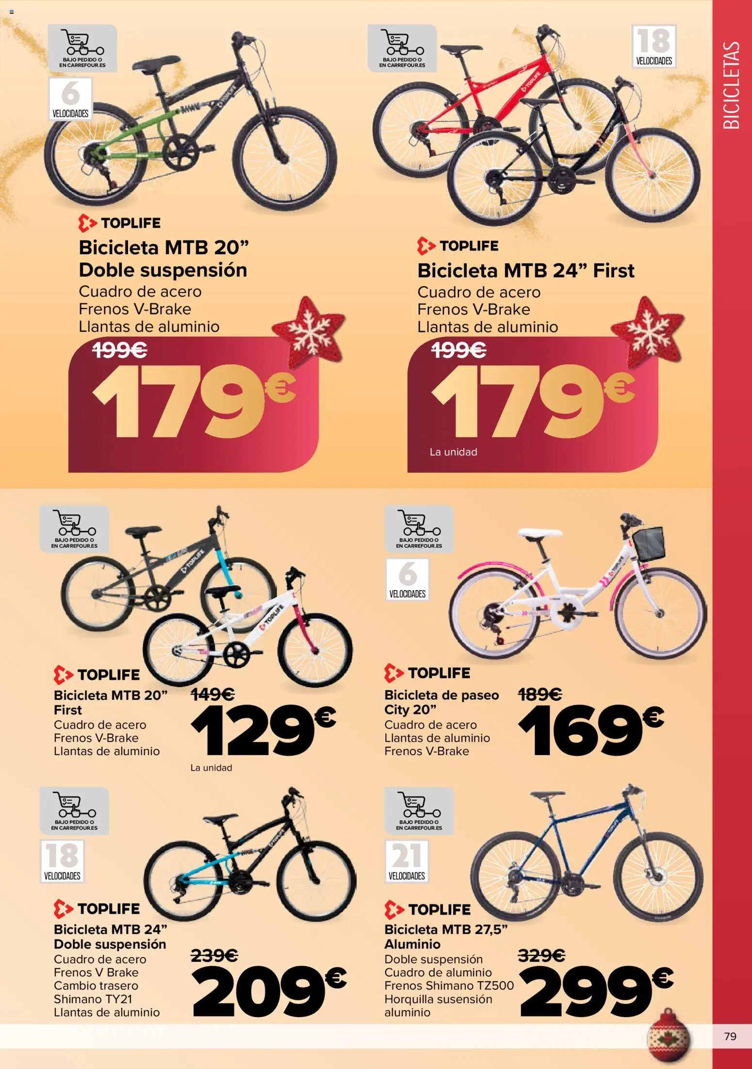 Carrefour folleto │ válido desde el 03.12.2025 | Página: 79 | Productos: Horquilla, Bicicleta