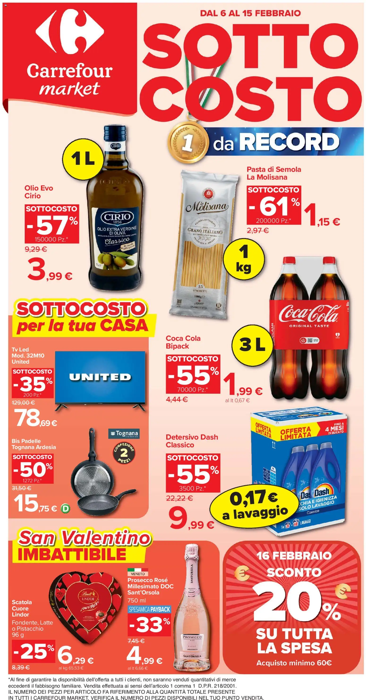 Volantino Carrefour del 06.02.2026 | Pagina: 1