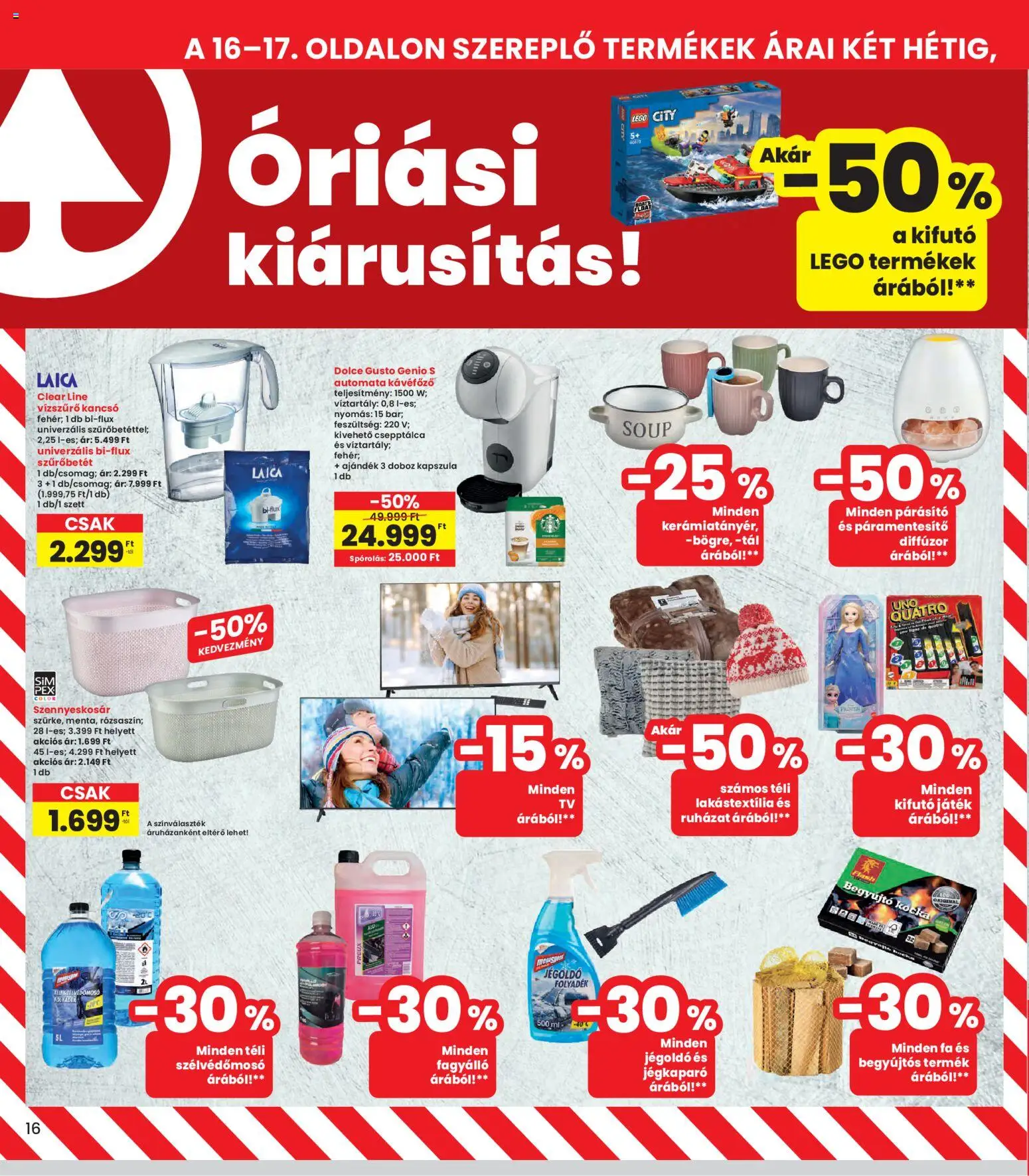 Interspar akciós ujság - amely érvényes a következő dátumtól: 05.02.2026 | Oldal: 16 | Termékek: Dolce Gusto, Kancsó, Diffúzor, Párásító