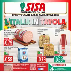 Anteprima del volantino SISA volantino Calabria valido a partire dal 16.04.2026