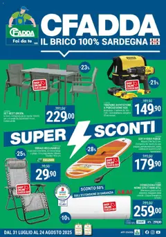 Anteprima del volantino CFadda - Super Sconti d'agosto valido a partire dal 30.07.2025