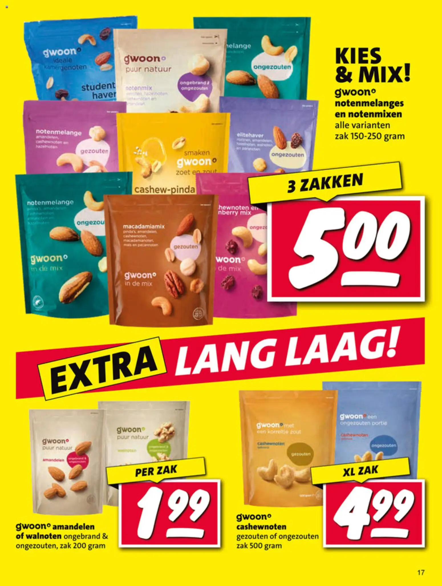 {H1} | Pagina: 17 | Producten: Zak, Haver, Cashewnoten