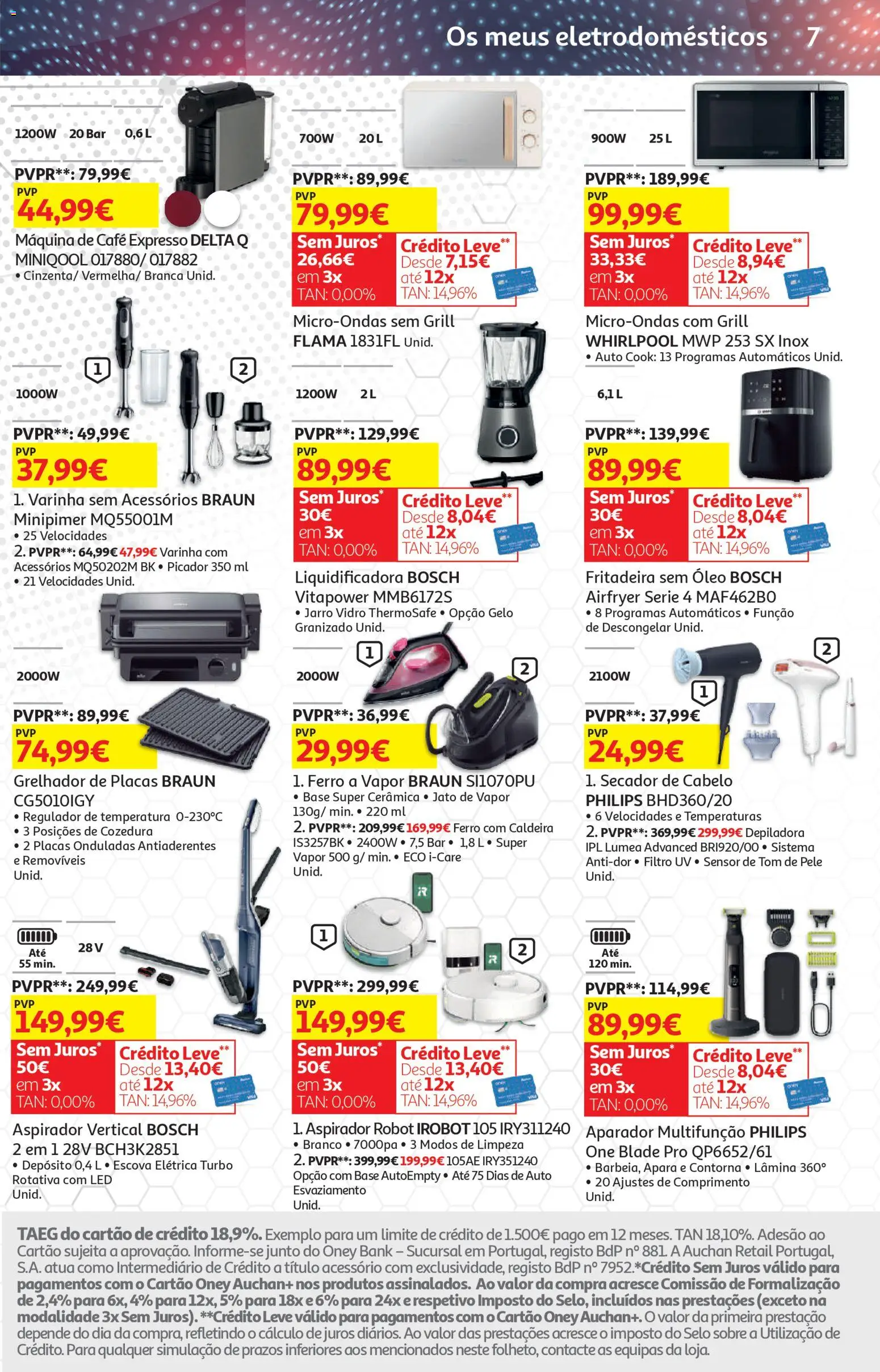 Auchan - Preços Redondos │ válido de 06.04.2026 | Página: 30 | Produtos: Máquina de café, Ferro, Whirlpool, Café