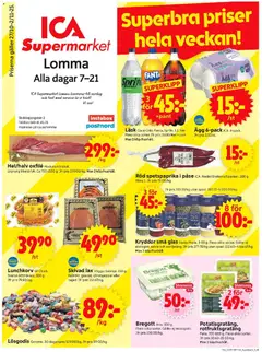 ICA Supermarket - Lomma - Förhandsvisning av reklamblad från butik ICA Supermarket aktuell från 27.10.2025
