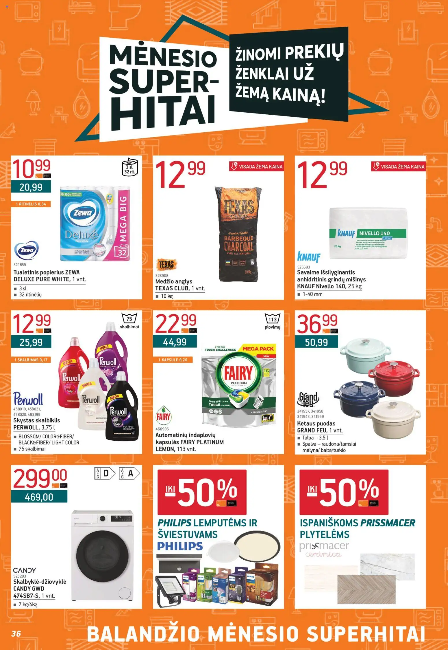 ERMITAŽAS akcijos nuo 01.04.2026 | Puslapis: 36 | Prekių: Puodas, Tualetinis popierius