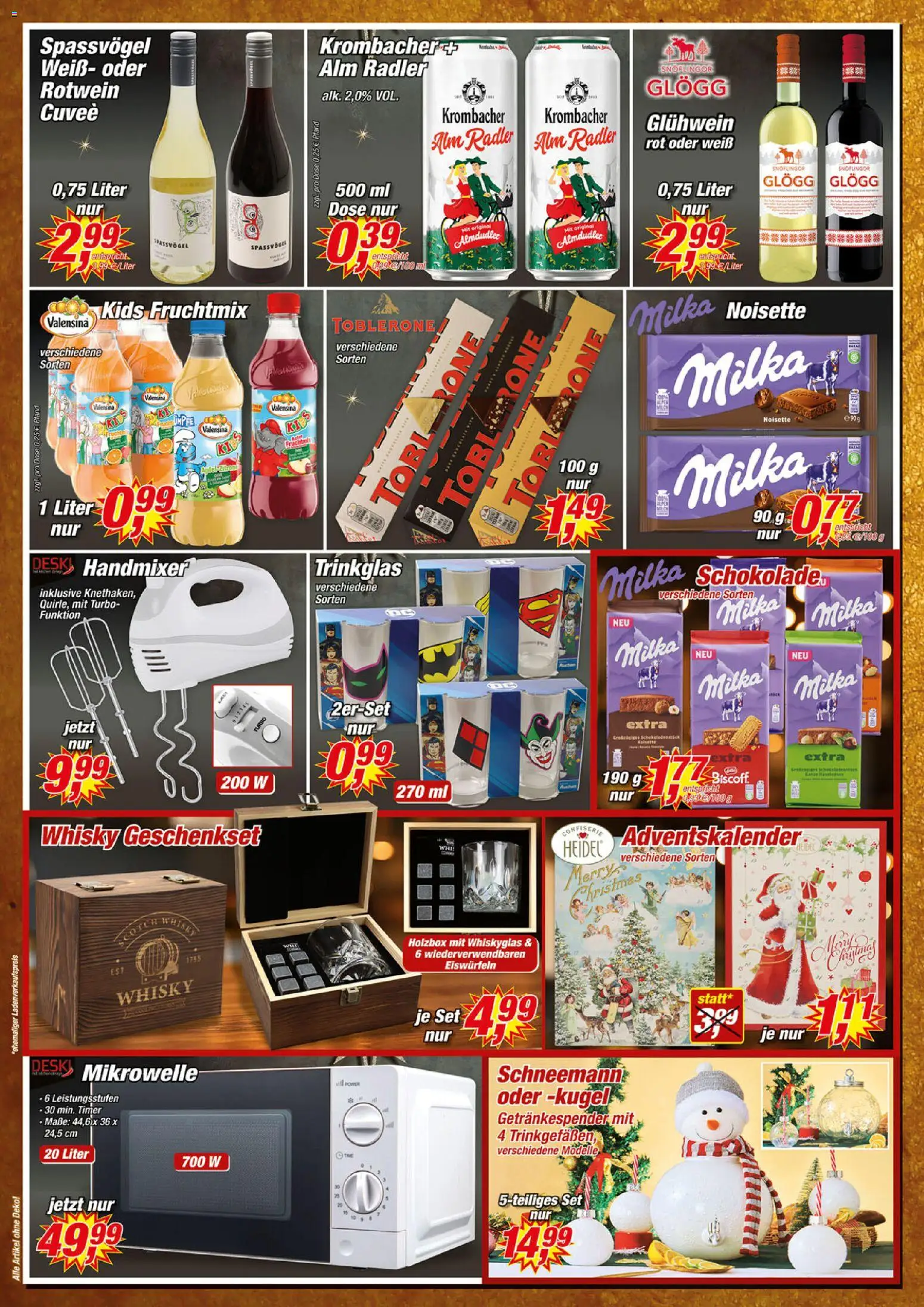 Posten Börse Prospekt – gültig ab 22.11.2025 | Seite: 10 | Produkte: Whisky, Mikrowelle, Rotwein, Valensina