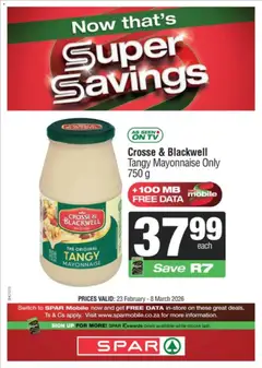 Superspar specials catalogue – valid from 23.02.2026 | Page: 5 | Products: Data, TV, Switch, Mayonnaise