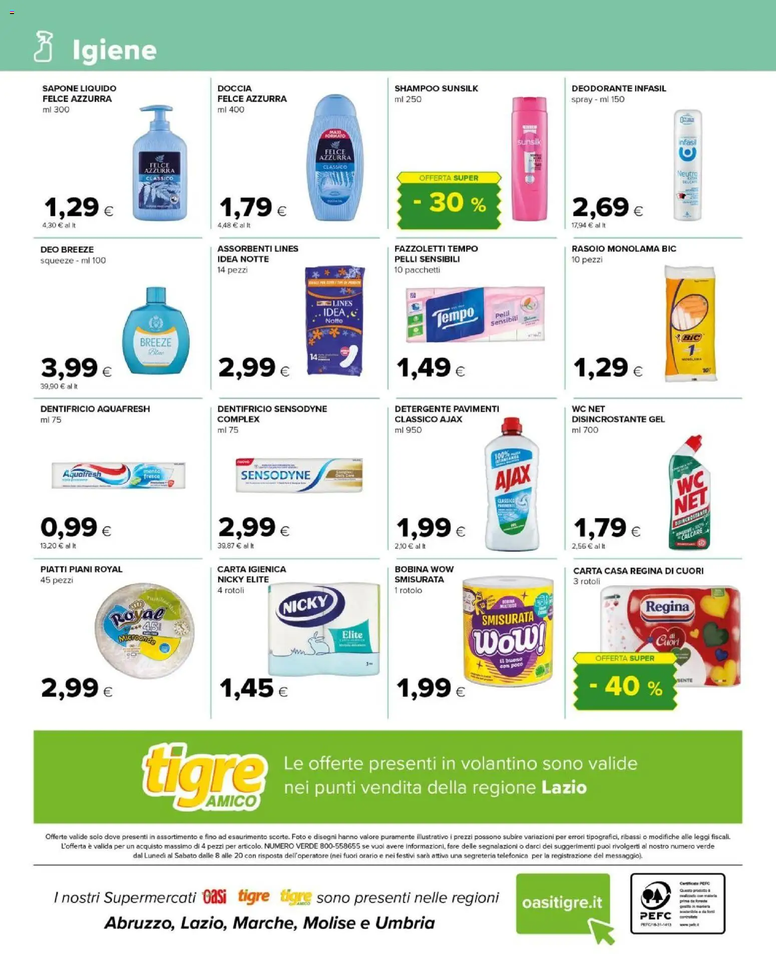 Volantino Tigre del 07.04.2026 | Pagina: 12 | Prodotti: Sapone, Dentifricio, Detergente, WC