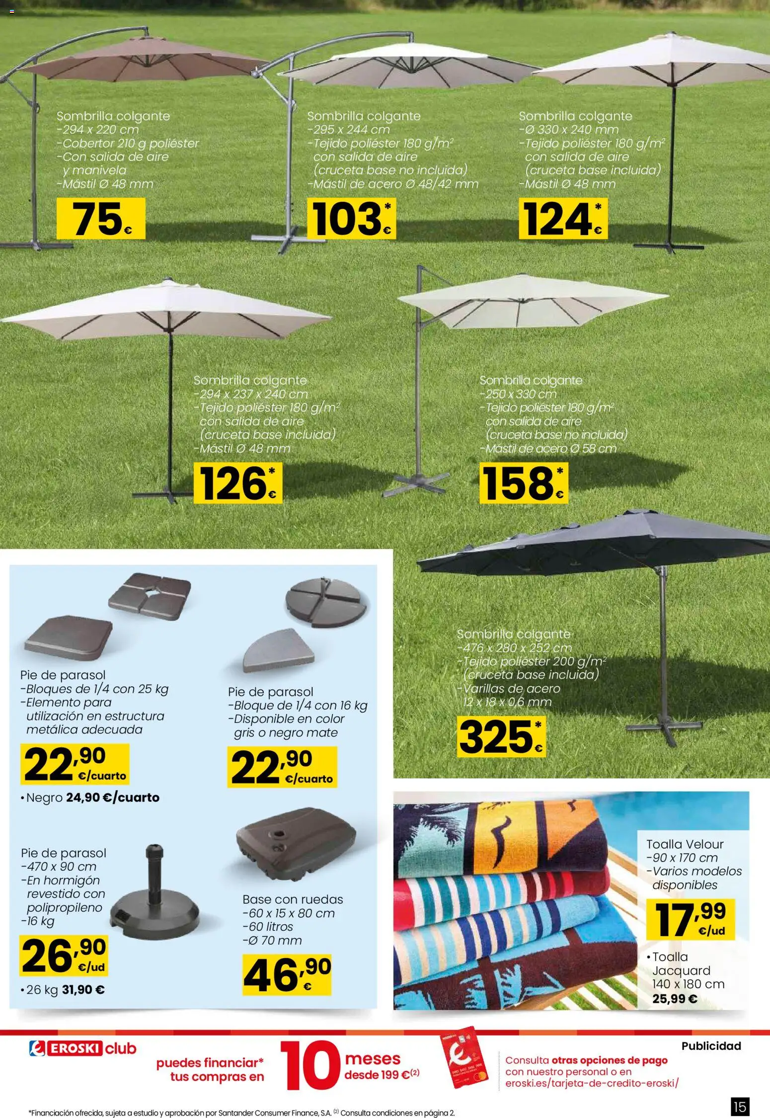 Eroski - Qué planazo │ válido desde el 26.03.2026 | Página: 15 | Productos: Sombrilla