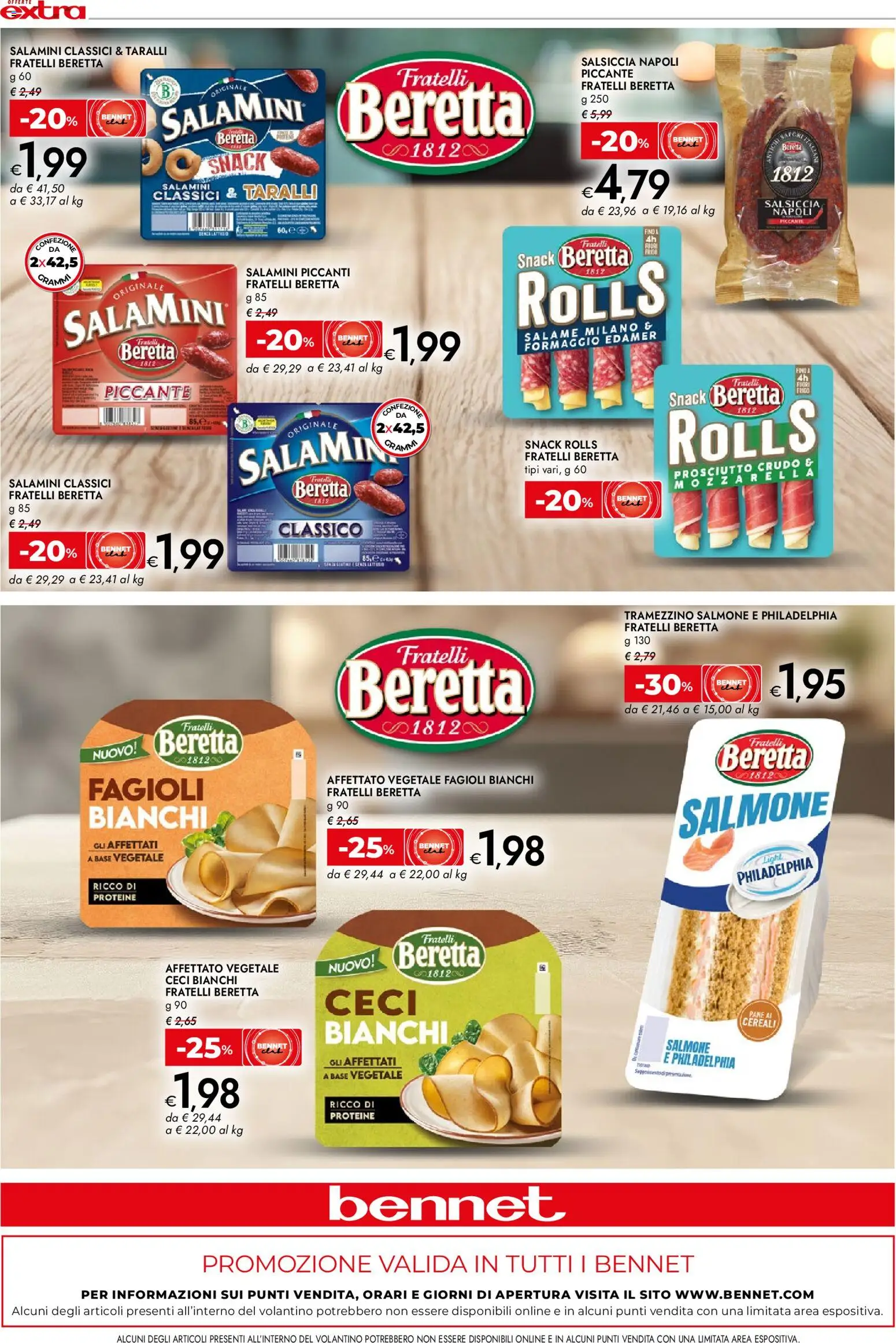 Volantino bennet del 12.03.2026 | Pagina: 8 | Prodotti: Salame, Salmone, Formaggio, Tramezzino