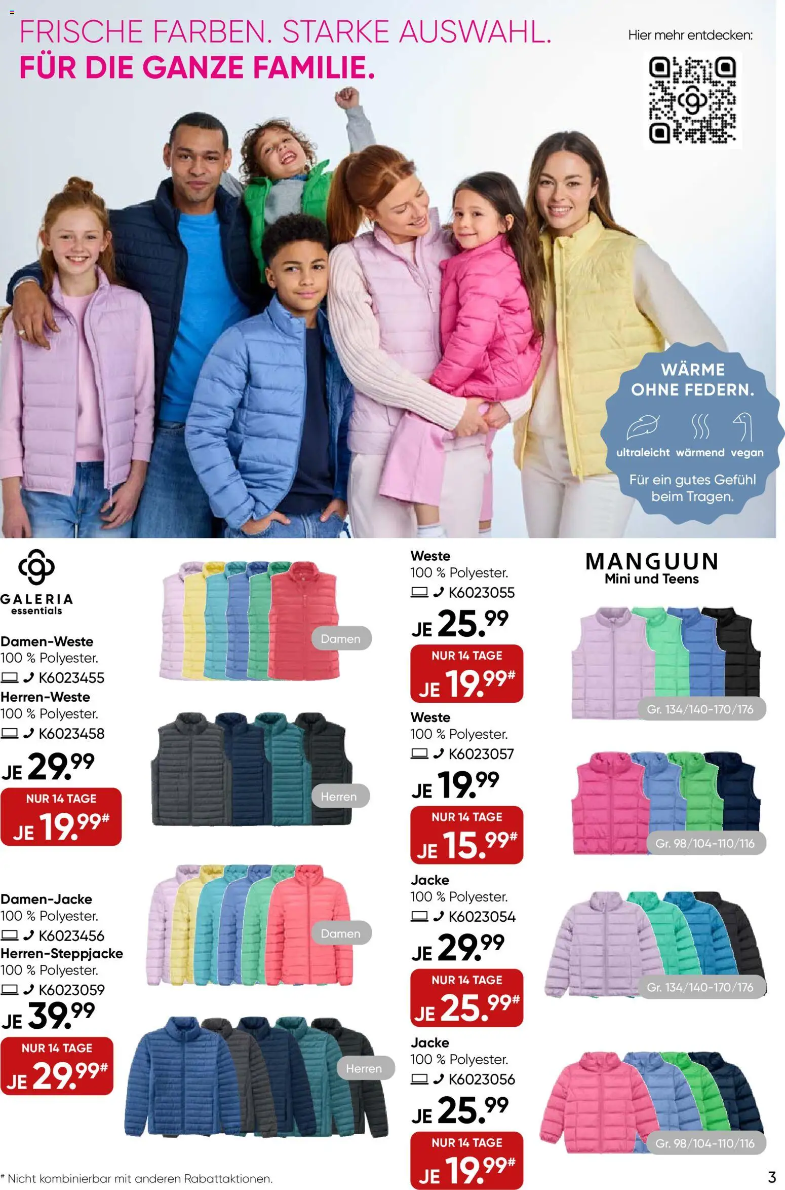 Galeria Karstadt Kaufhof Prospekt 	 – gültig ab 04.03.2026 | Seite: 3 | Produkte: Weste, Jacke