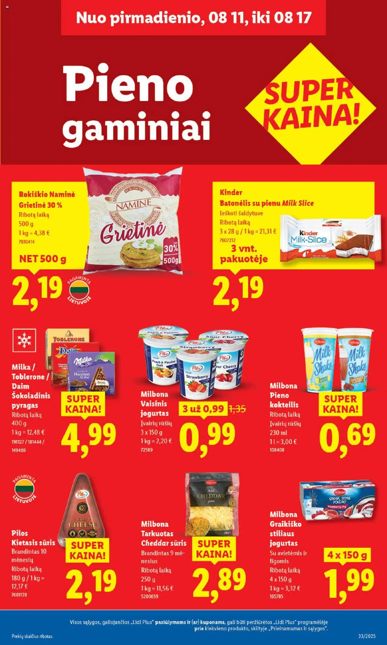 LIDL - Leidinys│galioja nuo 11.08.2025 | Puslapis: 25 | Prekių: Pyragas, Jogurtas, Sūris, Grietinė