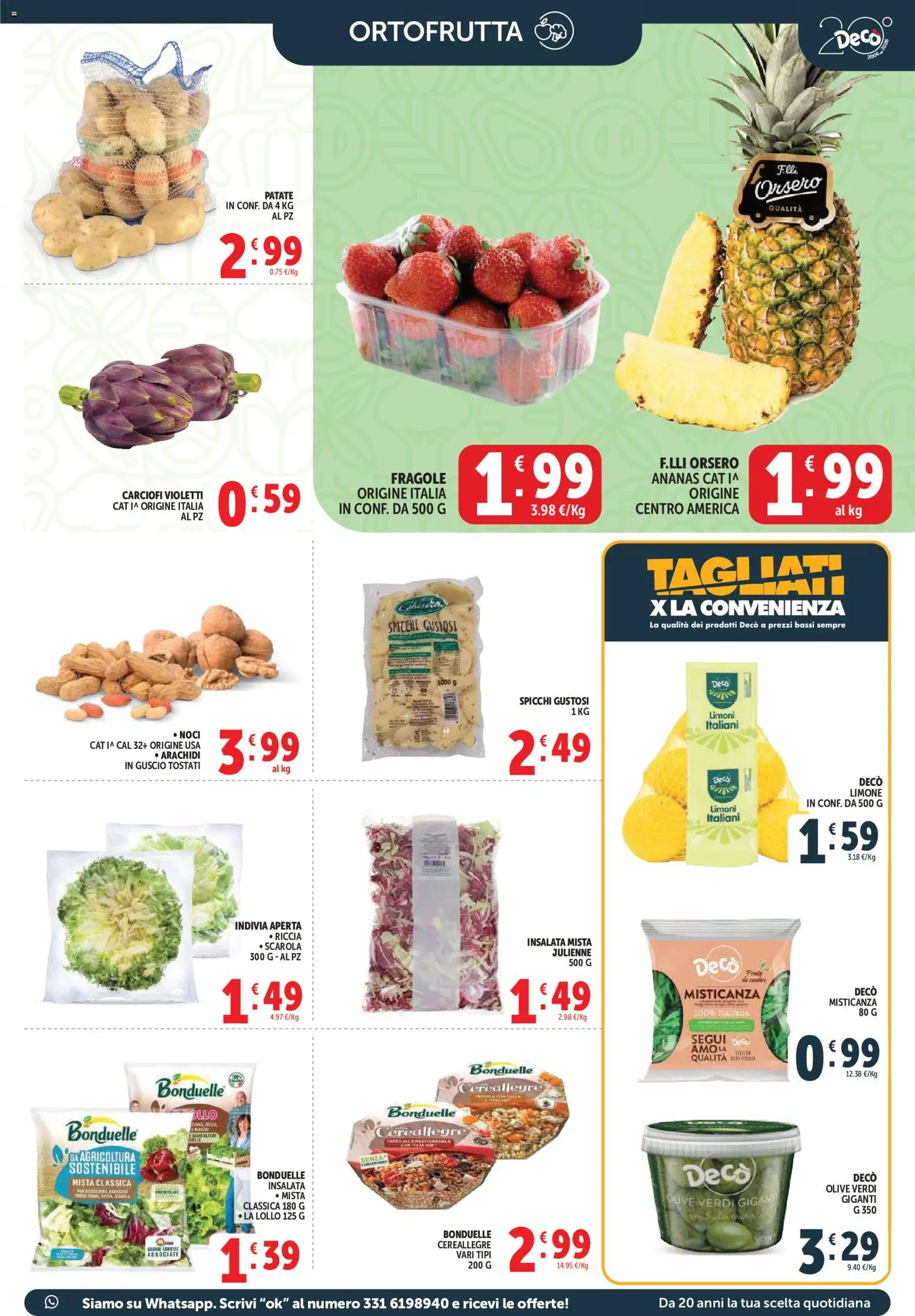 Volantino Decò del 27.03.2026 | Pagina: 15 | Prodotti: Fragole, Patate, Noci, Arachidi