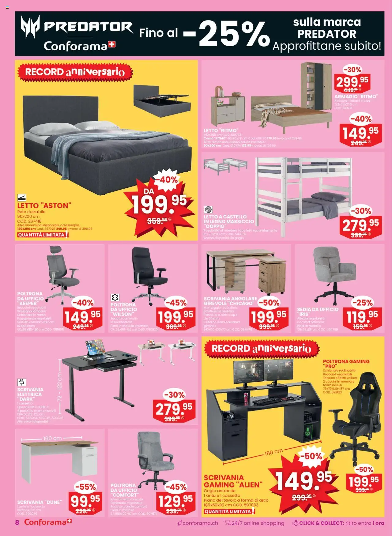 Conforama Aktionen Sconto Immediato – gültig ab 03.09.2025 | Seite: 8 | Produkte: Usb