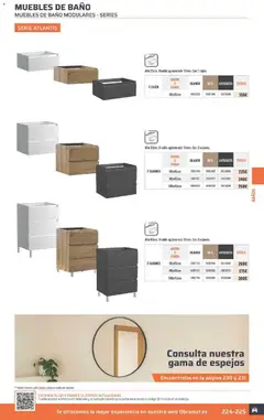 Vista previa Obramat folleto válido desde el 23.03.2026 | Página: 225 | Productos: Té, Muebles, Baño, Espejo
