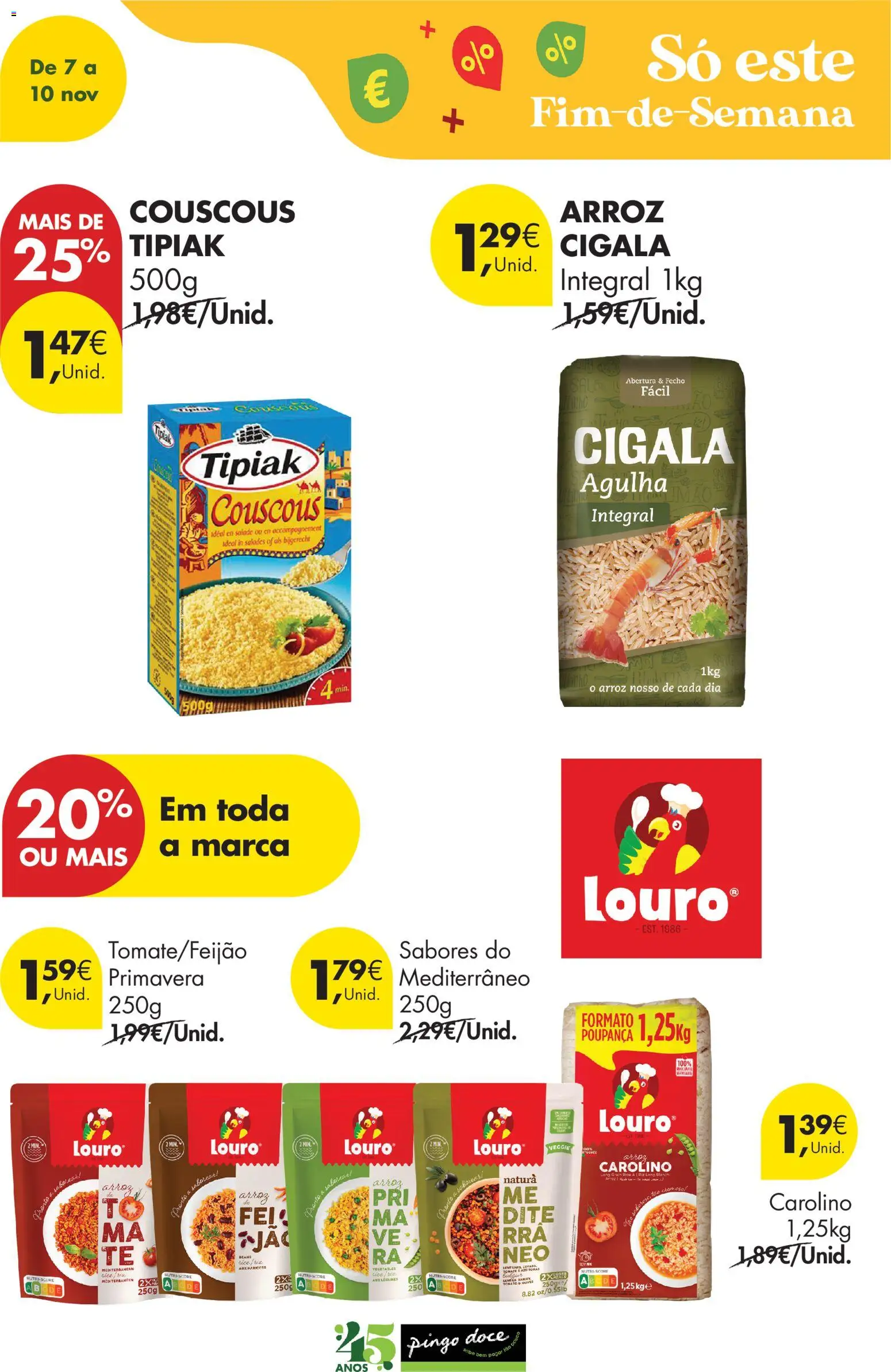Pingo Doce Poupe este Fim de Semana │ válido de 07.11.2025 | Página: 13 | Produtos: Azeitonas, Louro, Arroz