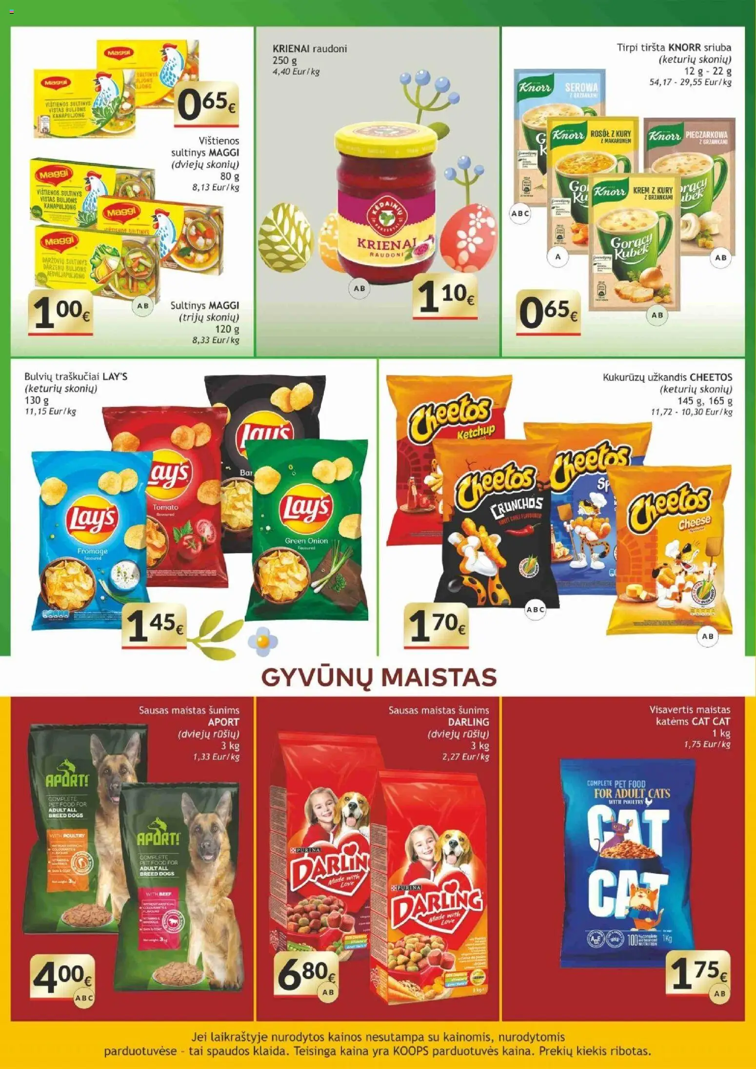 Koops akcijos nuo 30.03.2026 | Puslapis: 18 | Prekių: Vištienos, Traškučiai