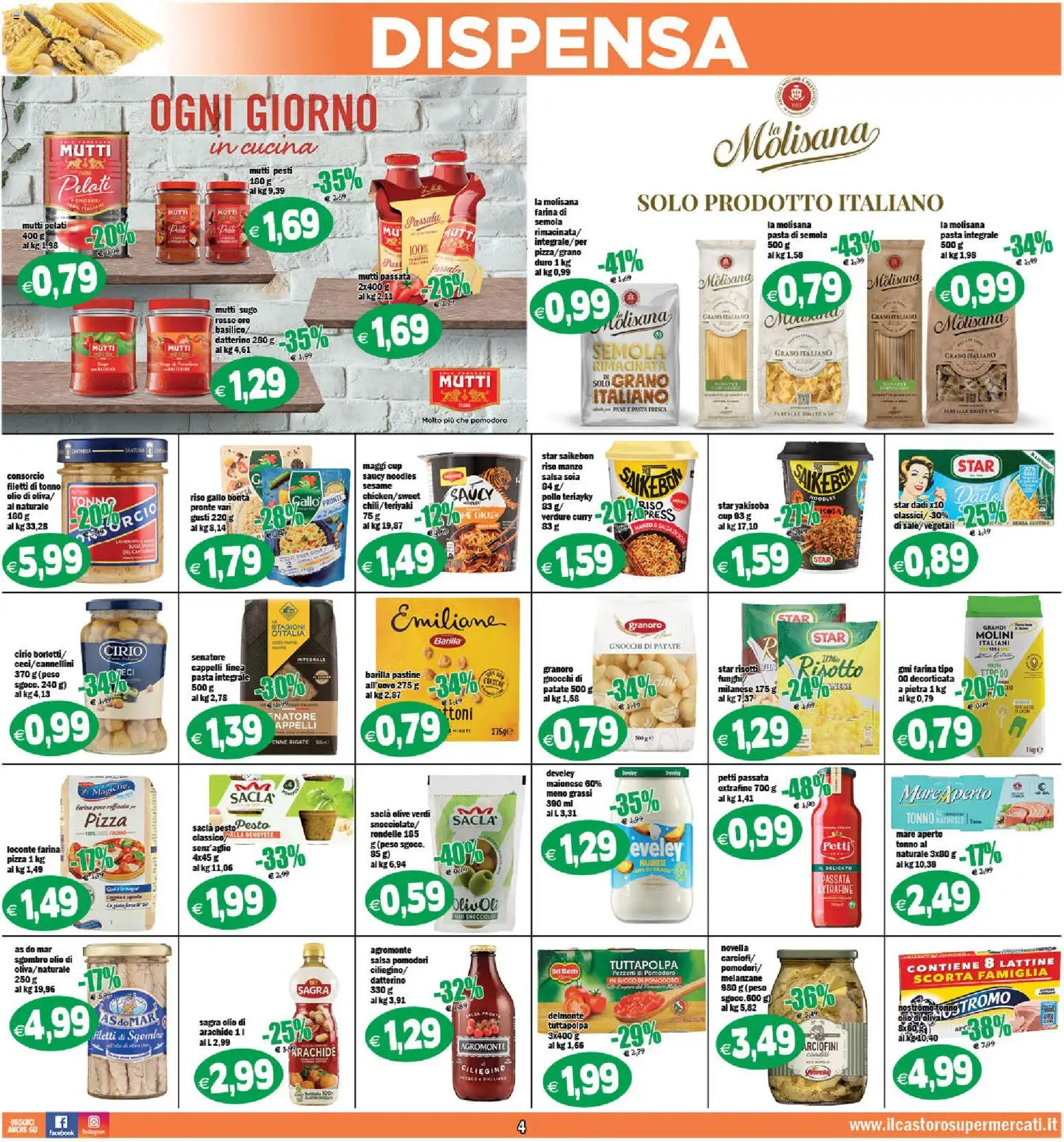 Volantino Il Castoro del 06.03.2026 | Pagina: 4 | Prodotti: Succo, Manzo, Verdure, Pomodori