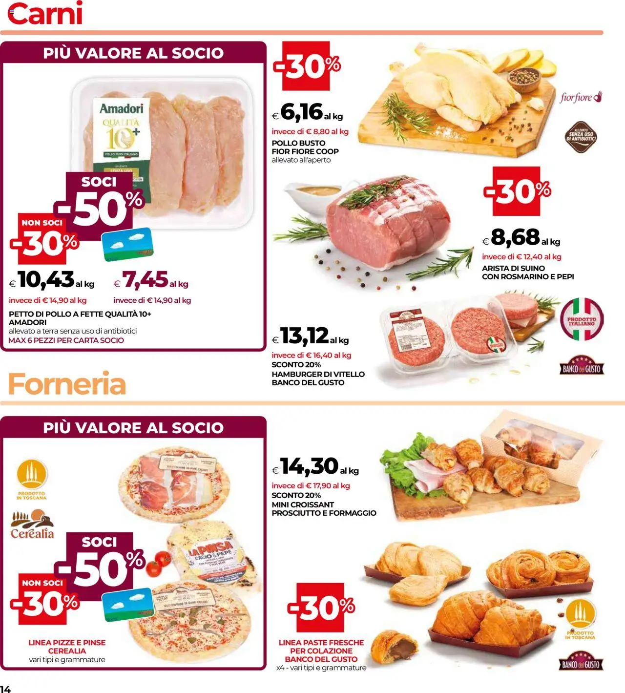Volantino COOP del 11.09.2025 | Pagina: 14 | Prodotti: Petto di Pollo, Pollo, Suino, Terra