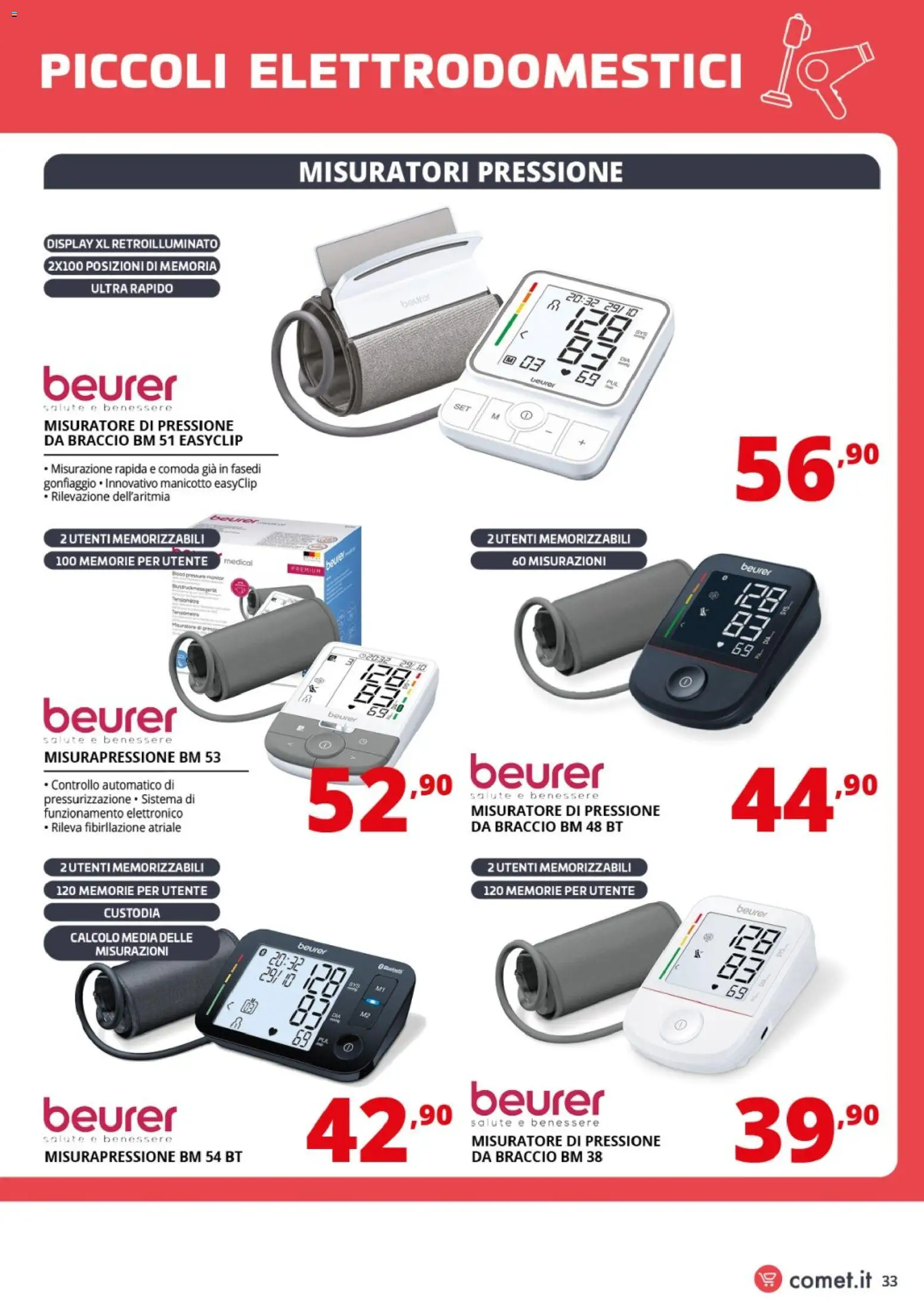 Volantino Comet del 31.10.2025 | Pagina: 33 | Prodotti: Tè, Misuratore di pressione