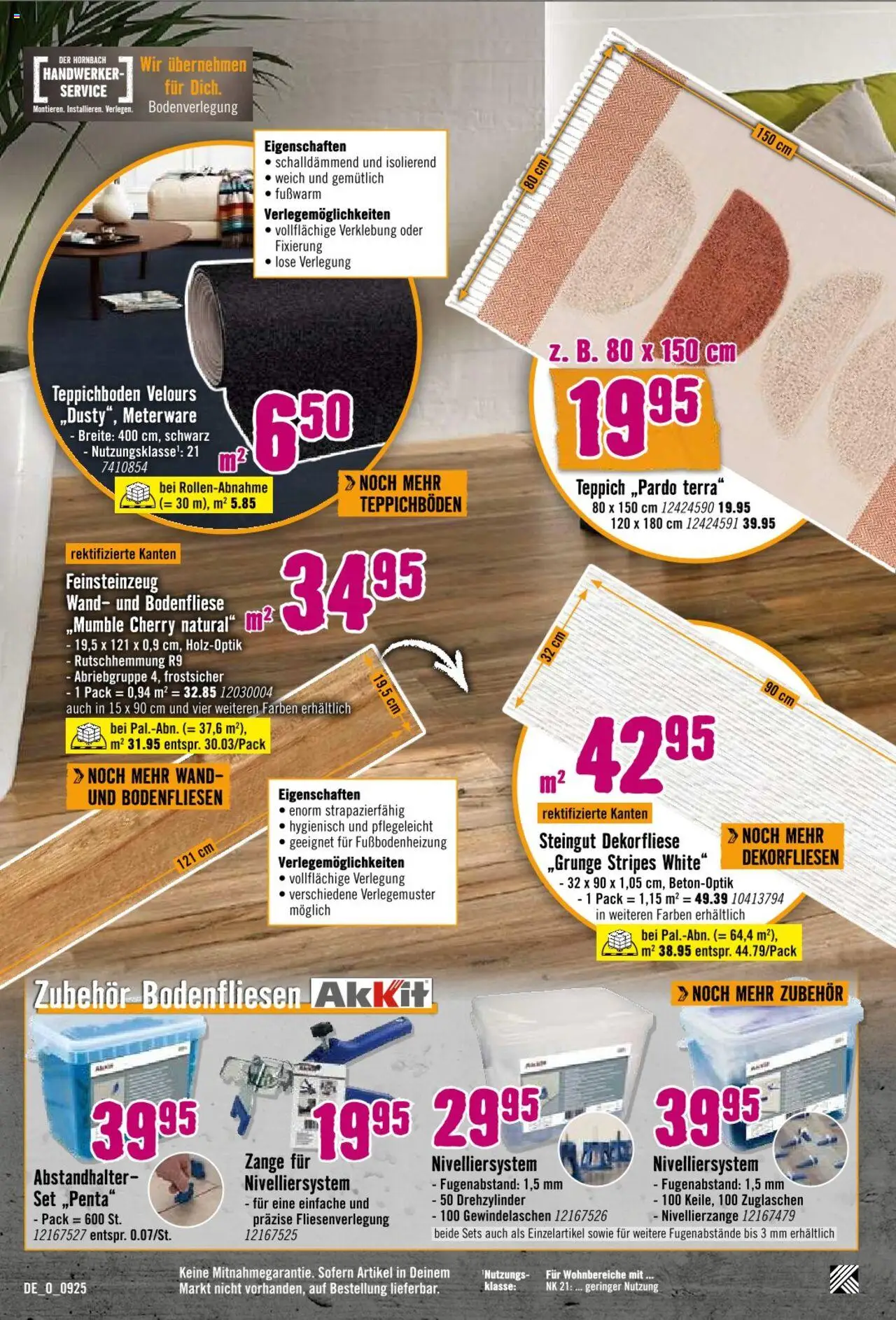 Hornbach Prospekt 	 – gültig ab 08.09.2025 | Seite: 25 | Produkte: Teppich