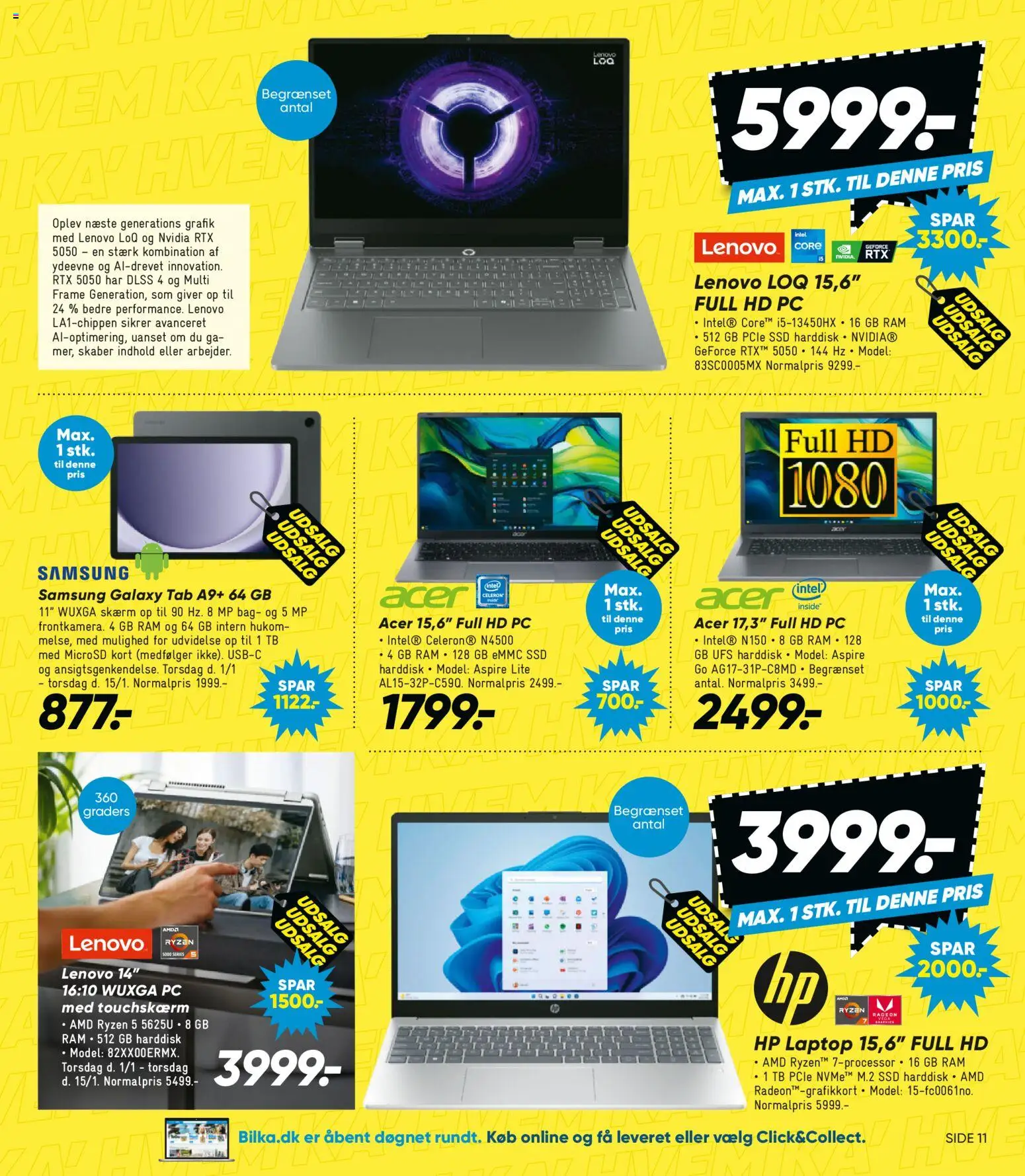 Bilka tilbudsavis – gyldig fra 01.01.2026 | Side: 15 | Produkter: RAM, PC, Harddisk, SSD