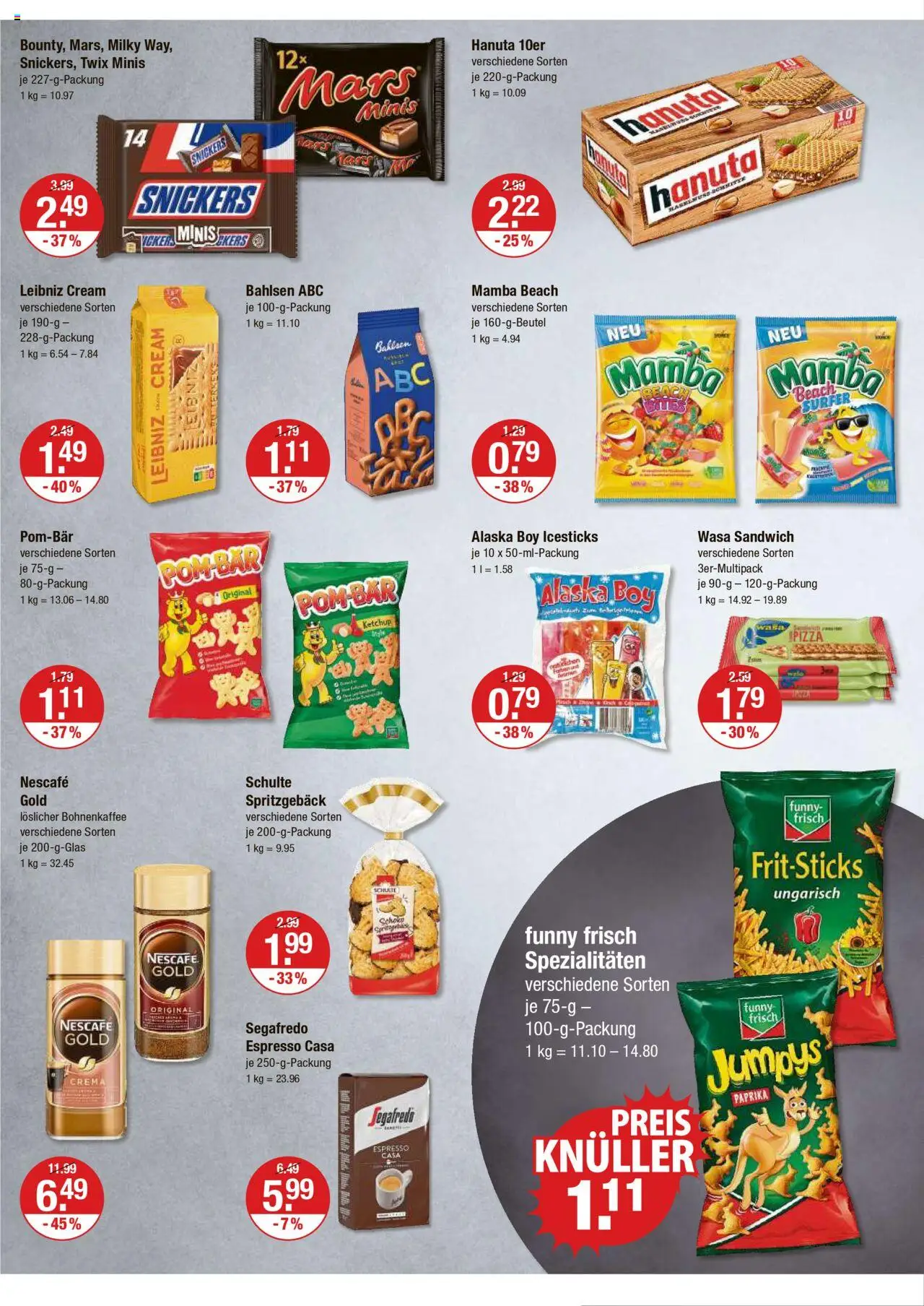 V-Markt - /Oberpfalz - gültig ab dem 21.08.2025 | Seite: 8 | Produkte: Funny frisch, Snickers, Paprika, Segafredo