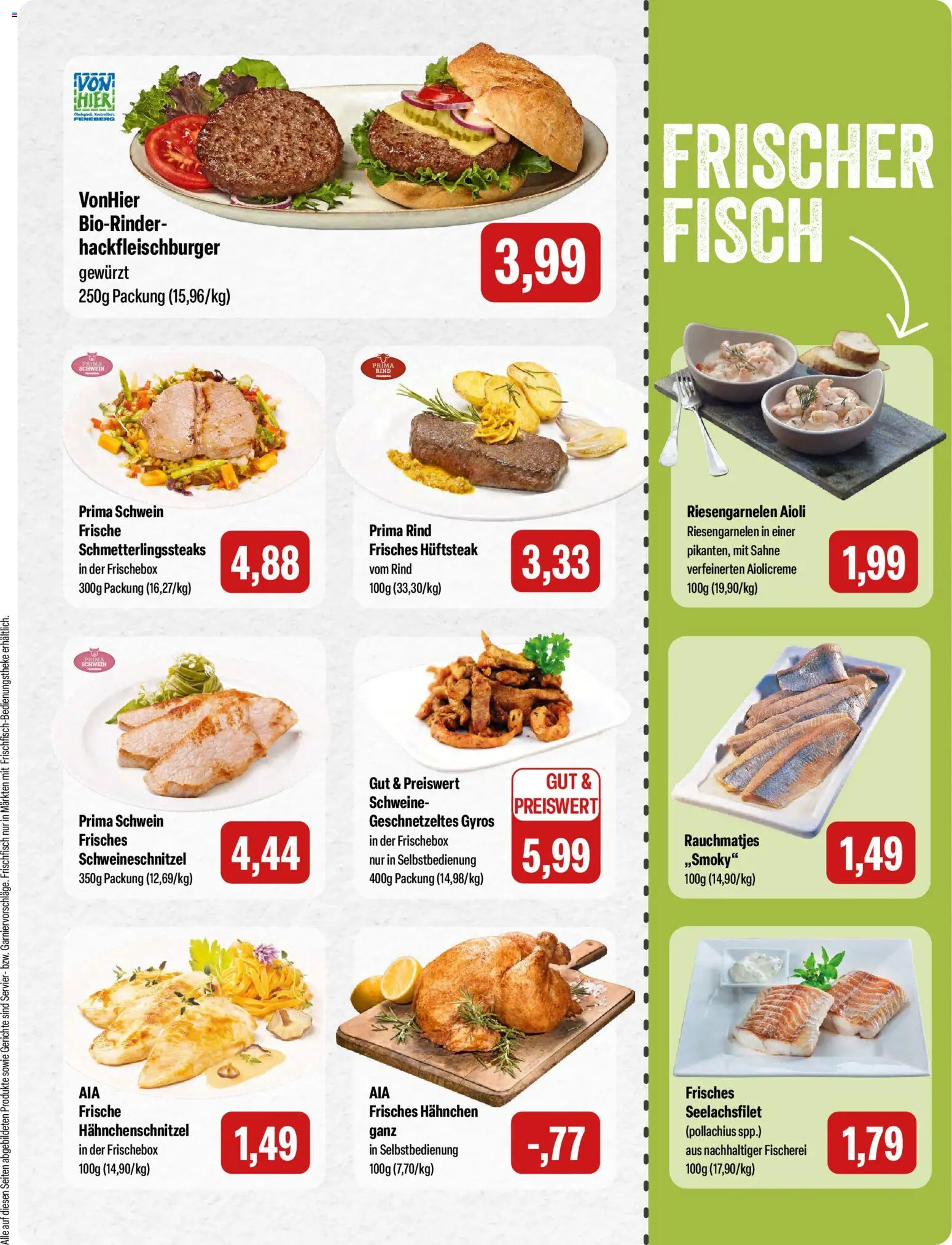 Feneberg Angebote – gültig ab 30.04.2026 | Seite: 3 | Produkte: Hahnchen, Fisch, Gyros, Sahne