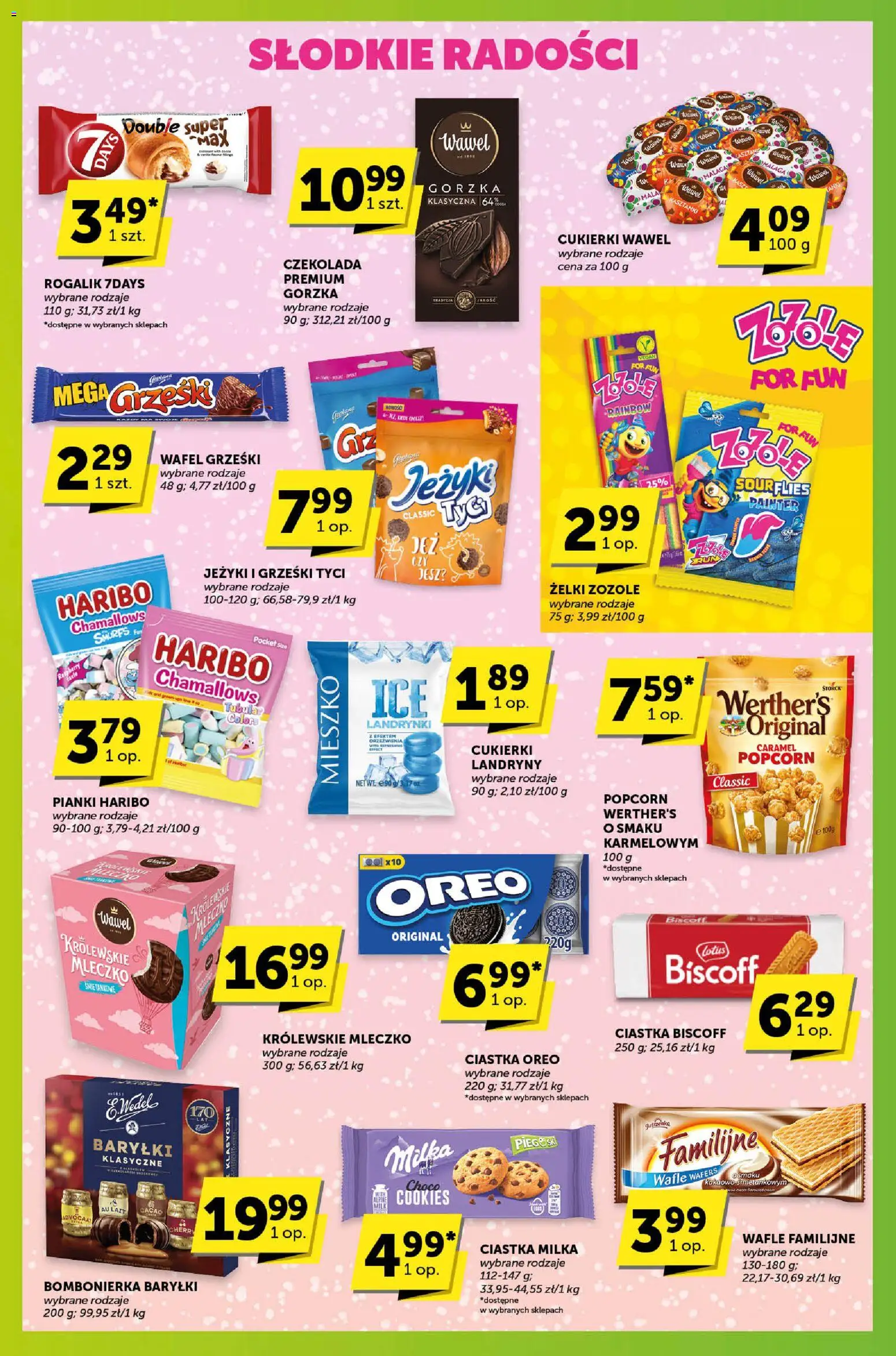 Groszek Gazetka - Sprawdź, co więcej od 22.01.2026 | Strona: 6 | Produkty: Wafle, Żelki, Pianki, Popcorn