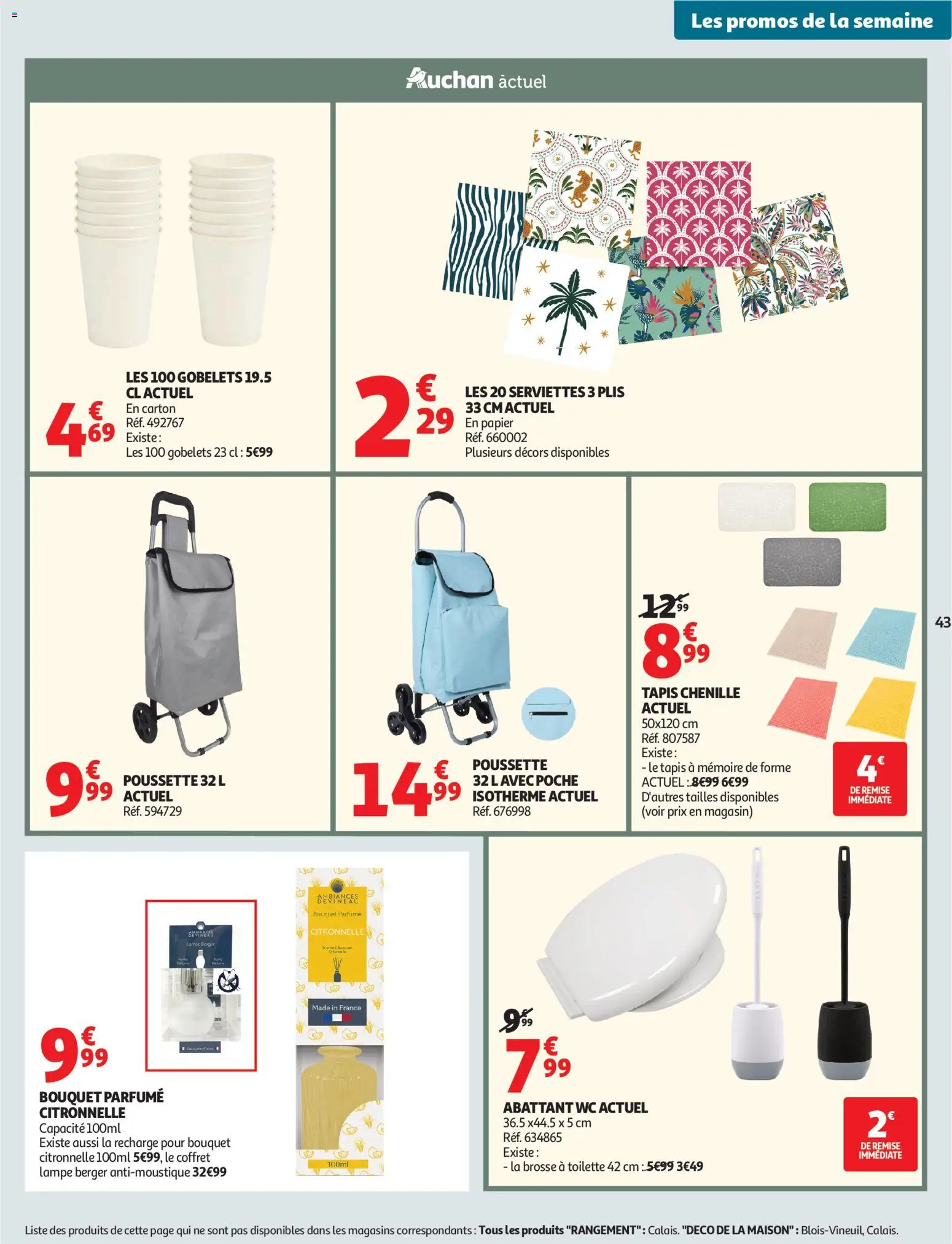 {H1} | Page: 43 | Produits: Brosse, Citronnelle, Tapis, Lampe